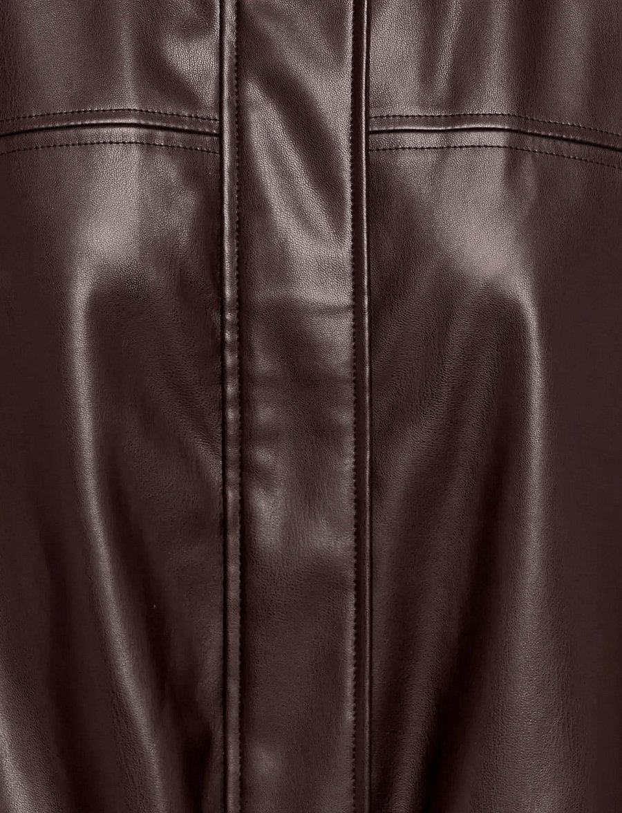 JDY - JDYANE FAUX LEATHER BAT JACKET OTW NOOS - chocolate torte - 2