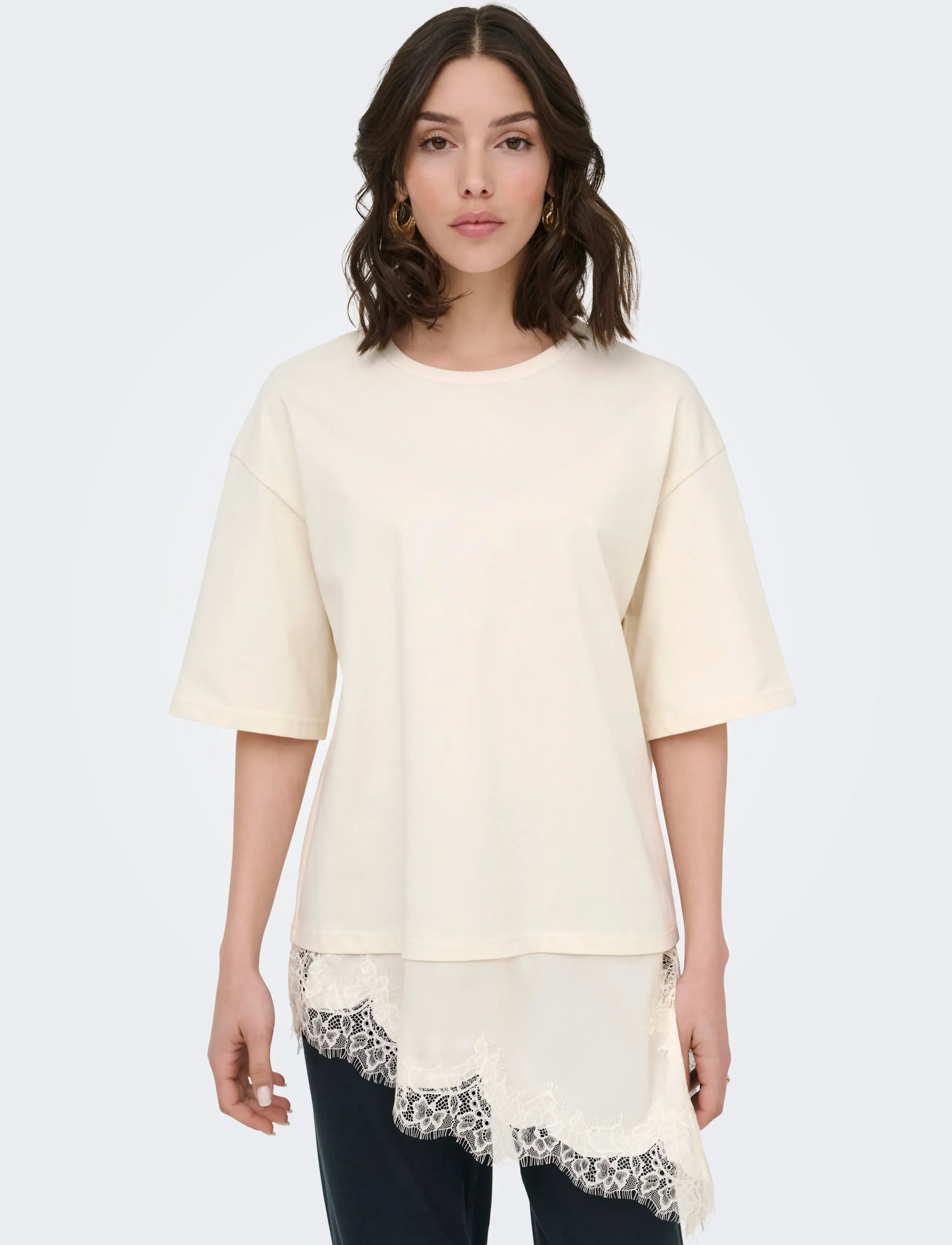 JDY Jdyalma 2/4 Lace Detail T-Shirt Jrs Noos dam – bild 5