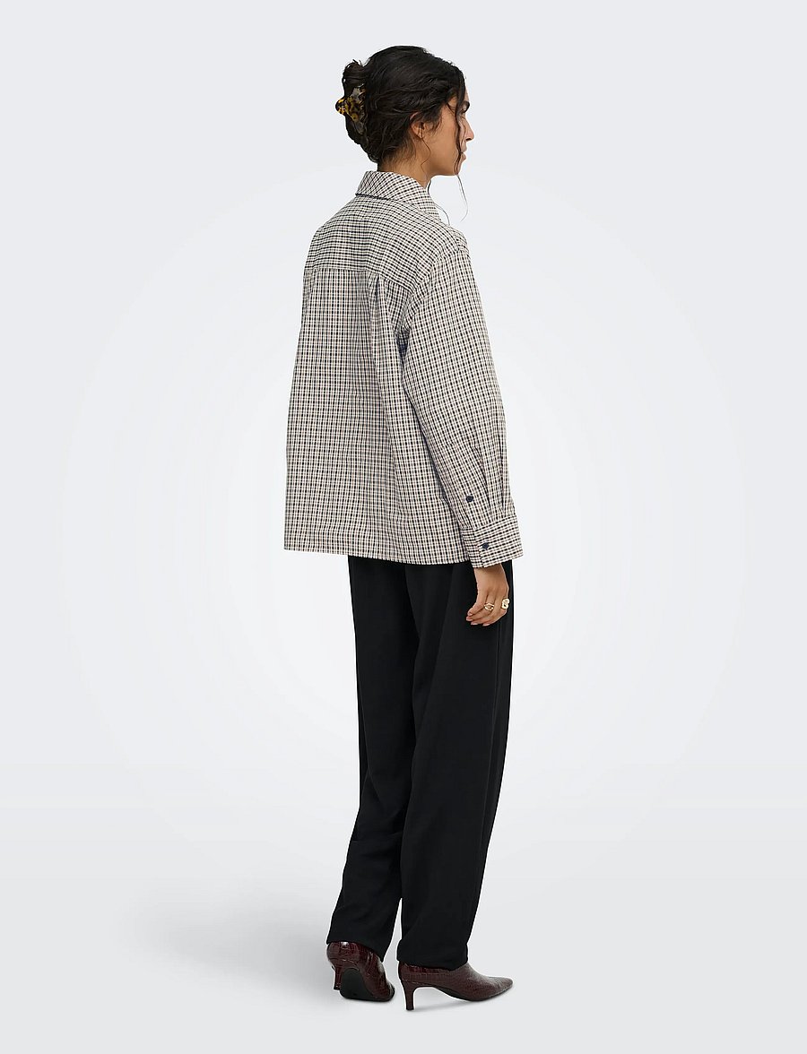 JDY - JDYVILDA L/S SCARF SHIRT WVN NOOS - langärmlige hemden - eggnog - 3