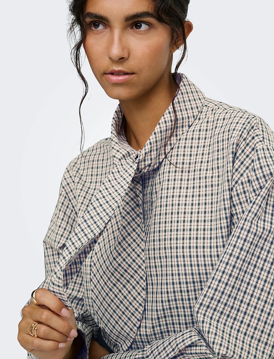 JDY - JDYVILDA L/S SCARF SHIRT WVN NOOS - langärmlige hemden - eggnog - 5