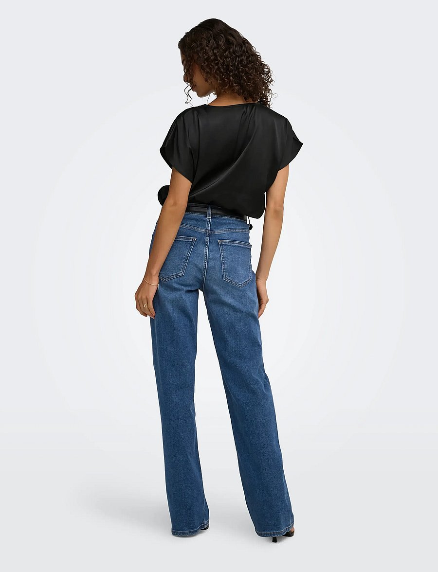 JDY - JDYFIFI S/S V-NECK TOP WVN - black - 3