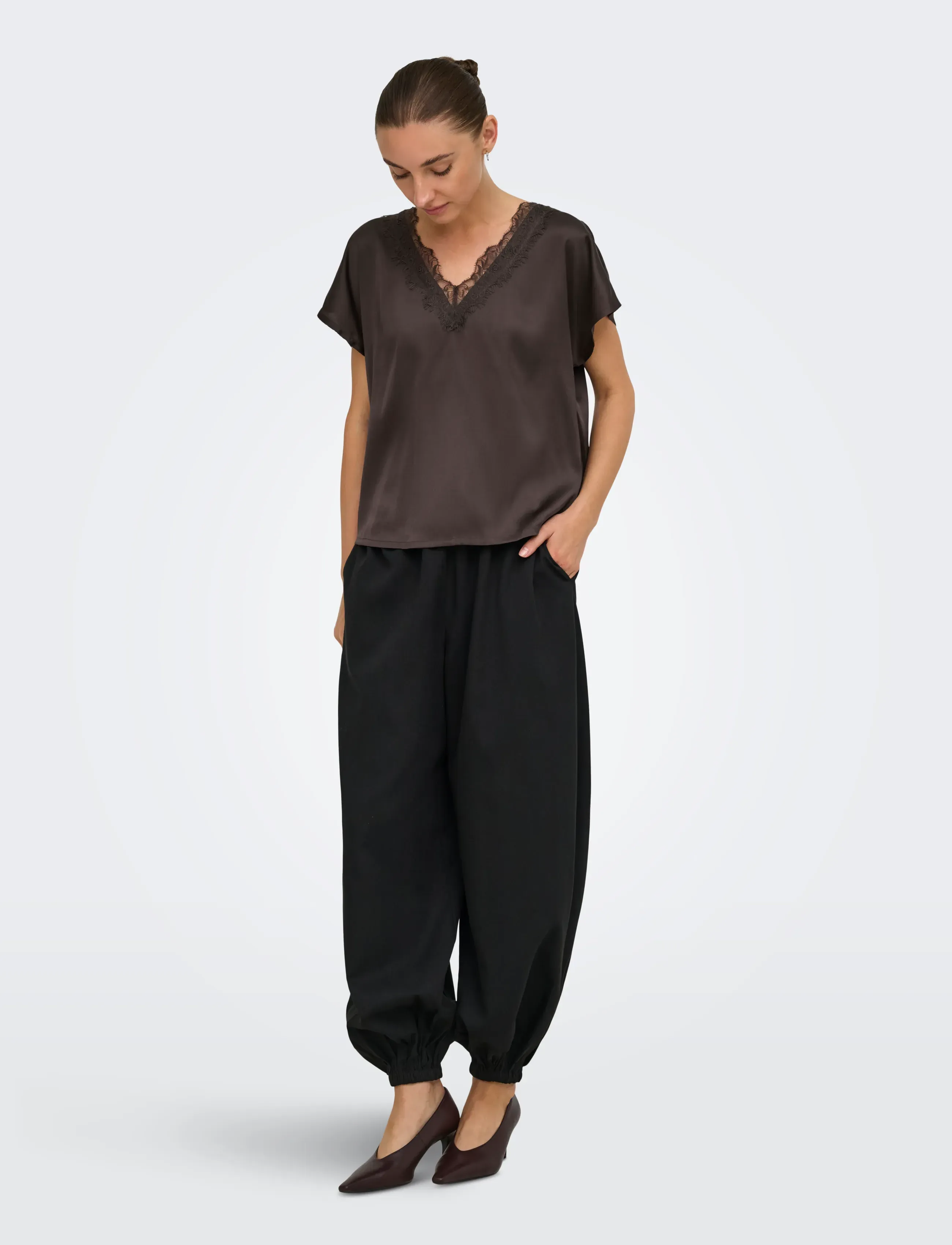 JDY Jdyfifi S/S V-Neck Top Wvn skjortor & blusar dam – bild 3