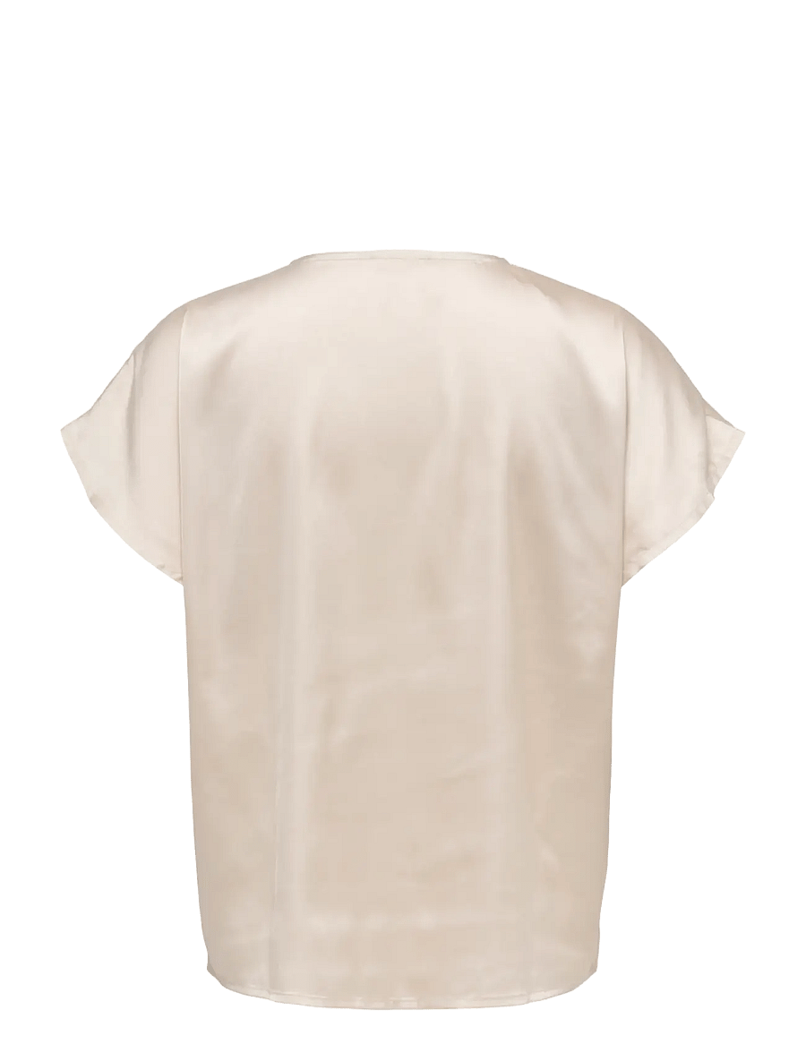JDY - JDYFIFI S/S V-NECK TOP WVN - pumice stone - 2