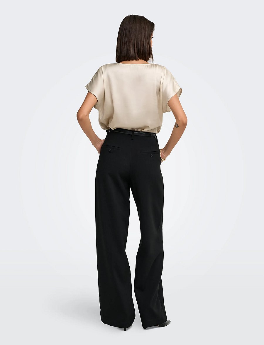 JDY - JDYFIFI S/S V-NECK TOP WVN - pumice stone - 3