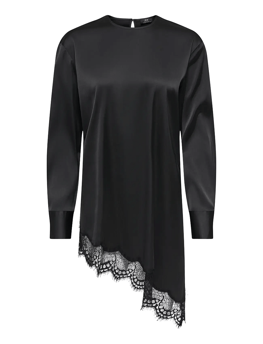 JDY - JDYNADDY L/S ASYM LONG TOP WVN - black - 1