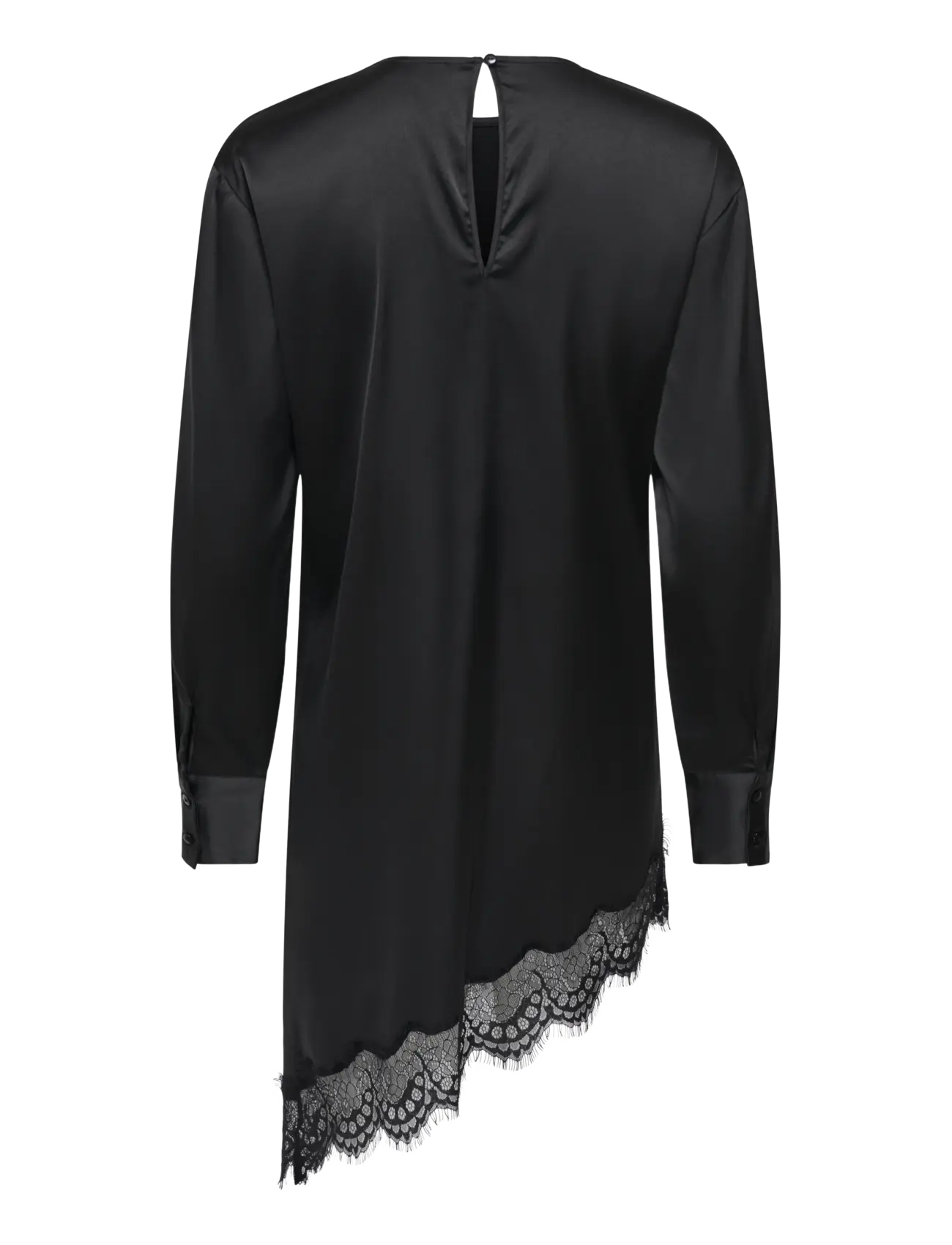 JDY - JDYNADDY L/S ASYM LONG TOP WVN - black - 2