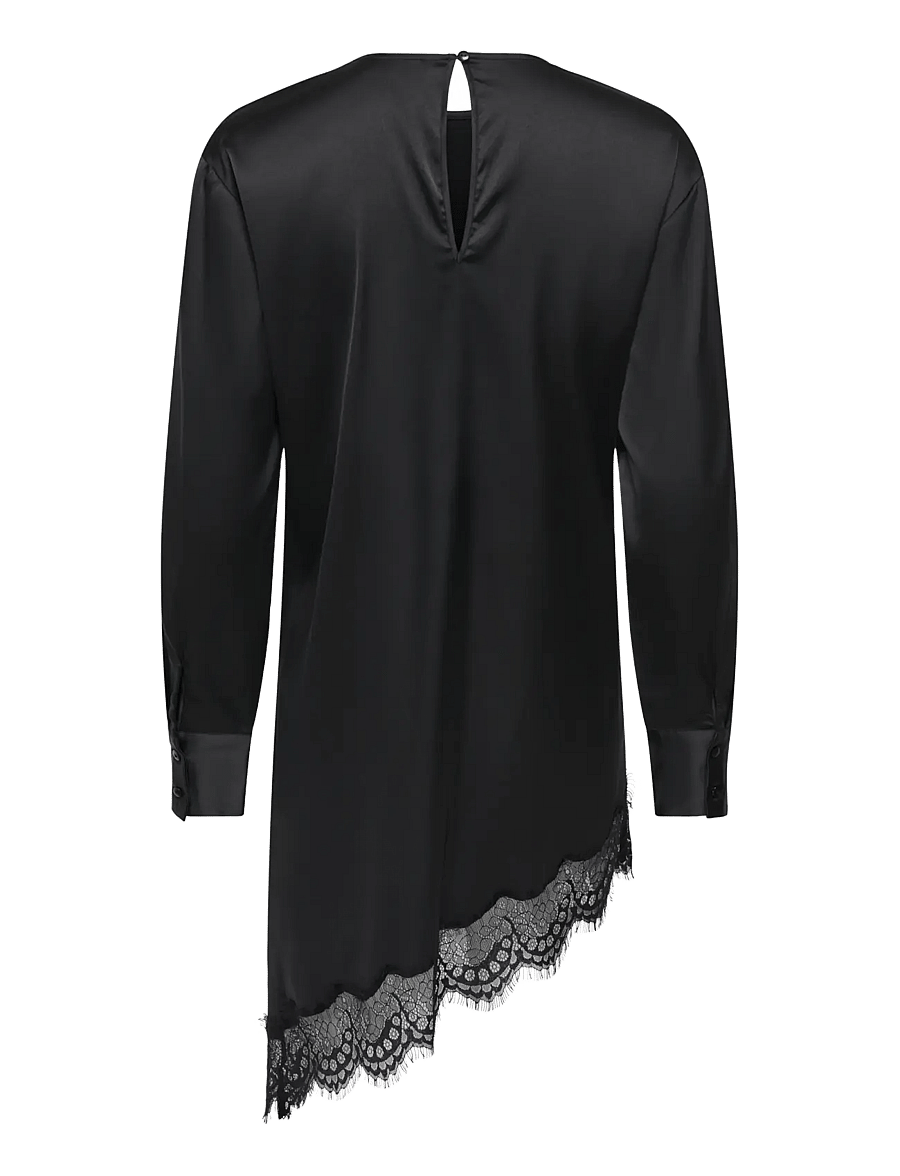 JDY - JDYNADDY L/S ASYM LONG TOP WVN - black - 2