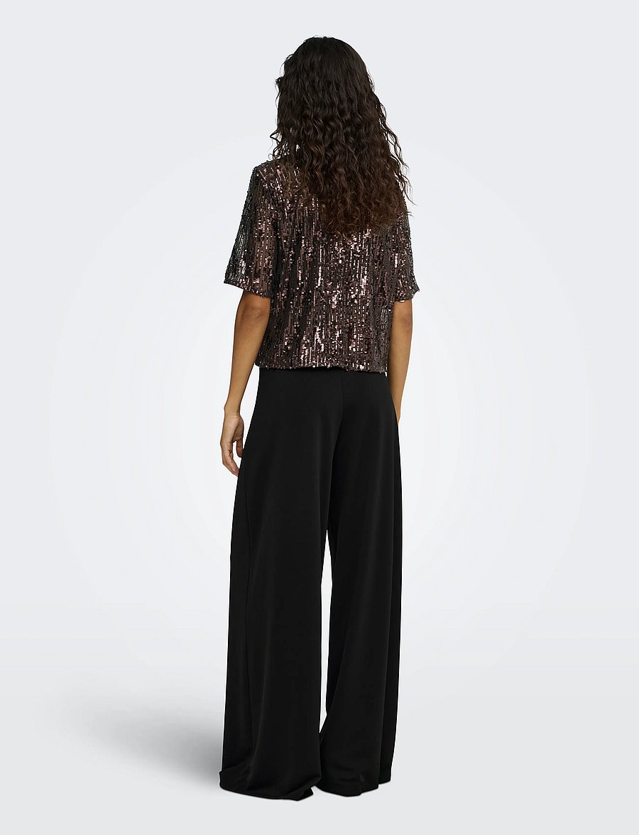 JDY - JDYDINA LIFE PLEAT WIDE PANT JRS NOOS - black - 3