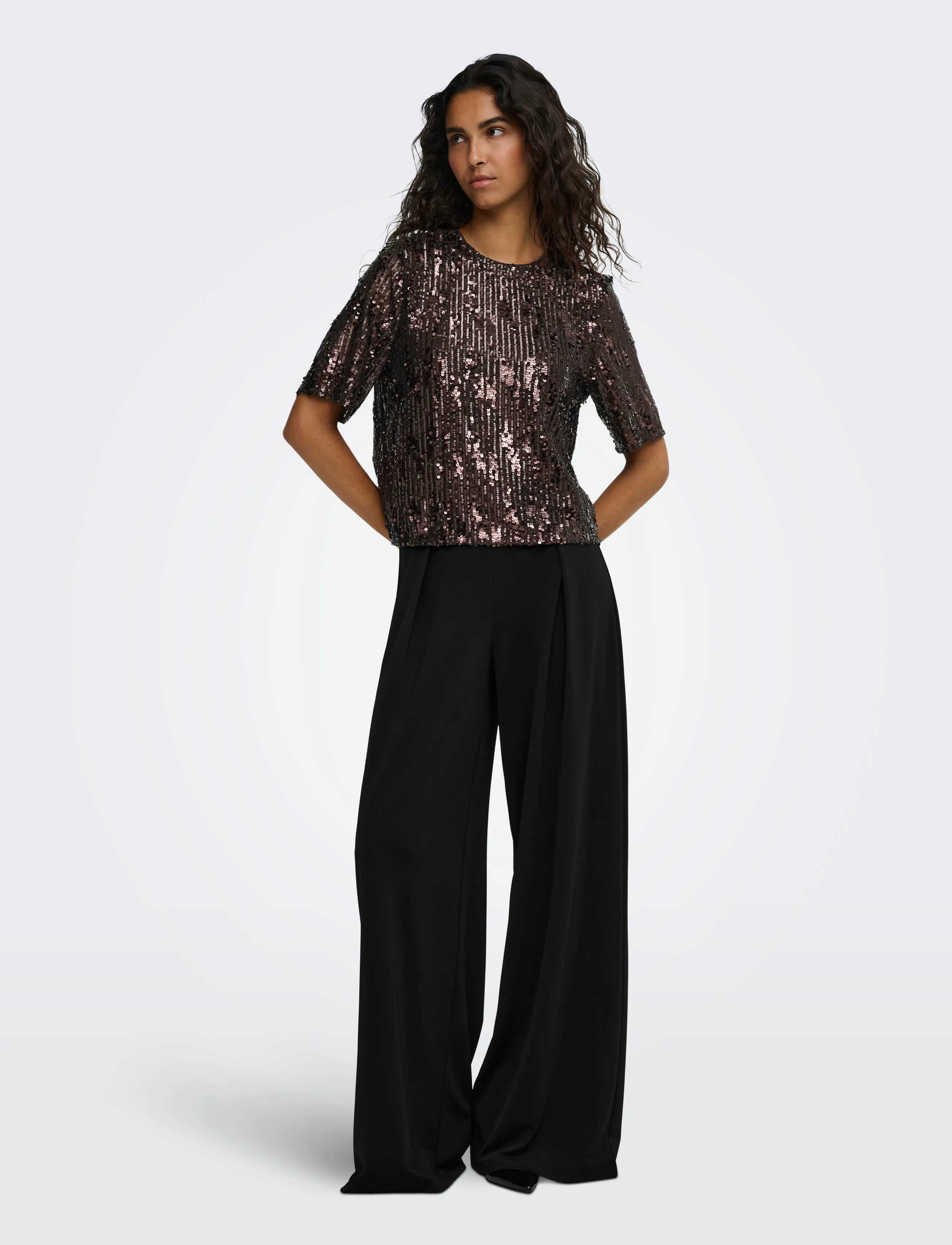 JDY - JDYDINA LIFE PLEAT WIDE PANT JRS NOOS - black - 4