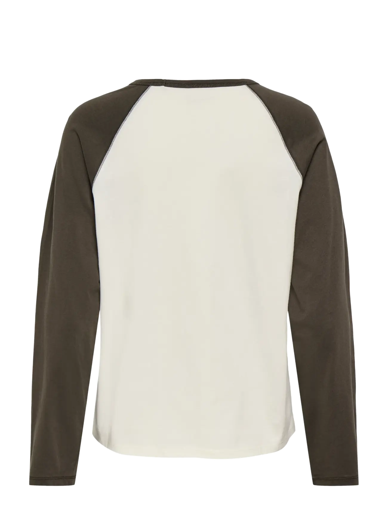 JDY - JDYJEANETT L/S RAGLAN CONTRAST TOP JRS - antique white - 2
