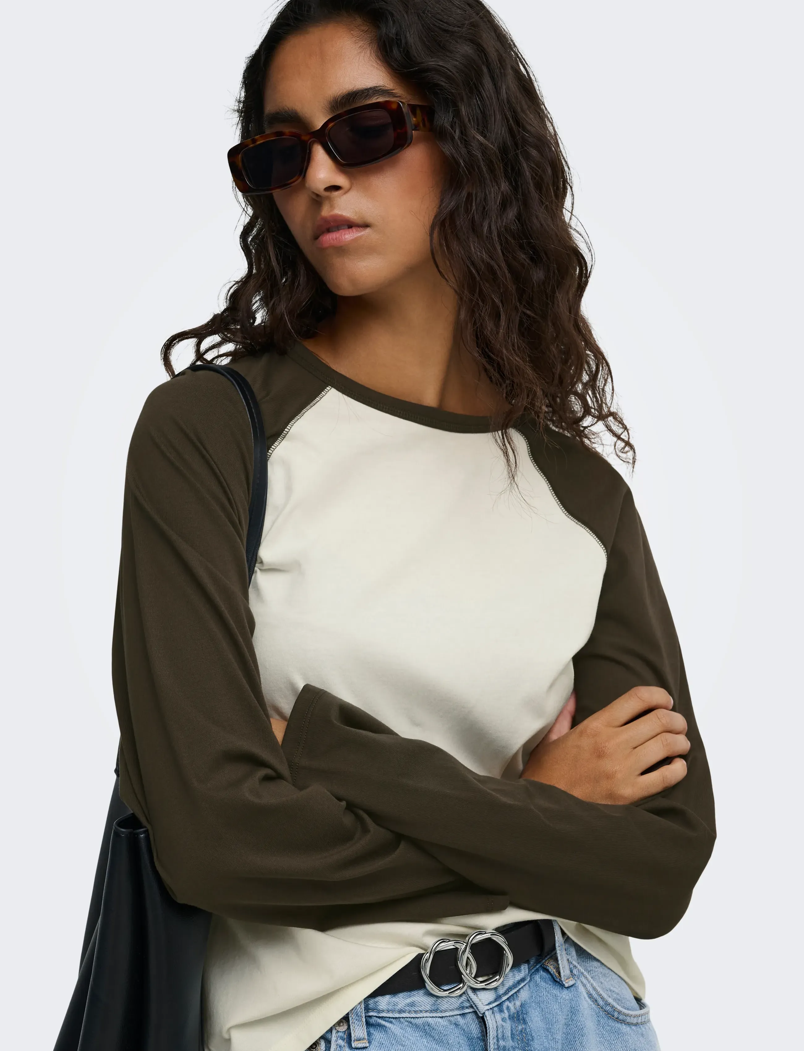 JDY Jdyjeanett L/S Raglan Contrast Top Jrs långärmade t-shirt dam – bild 6