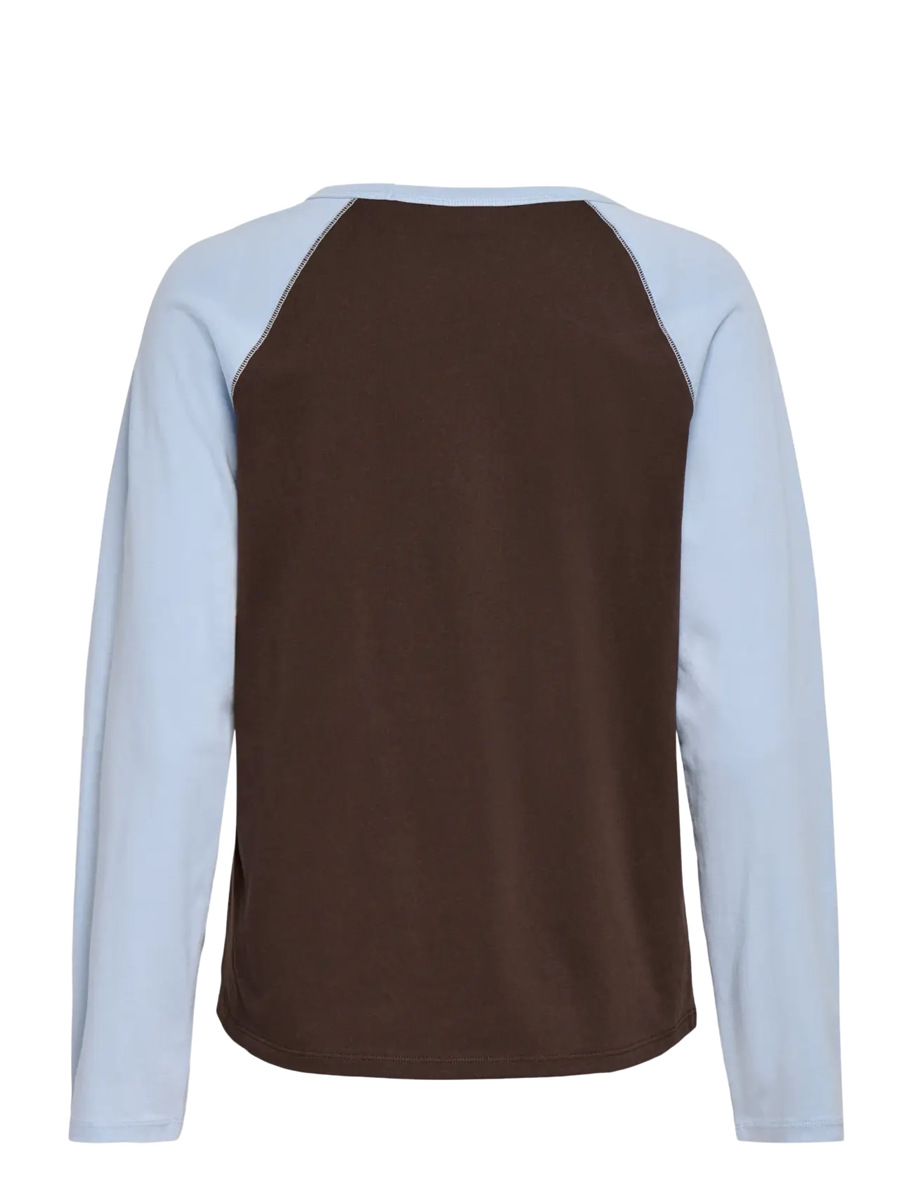 JDY - JDYJEANETT L/S RAGLAN CONTRAST TOP JRS - langärmlige tops - coffee bean - 2