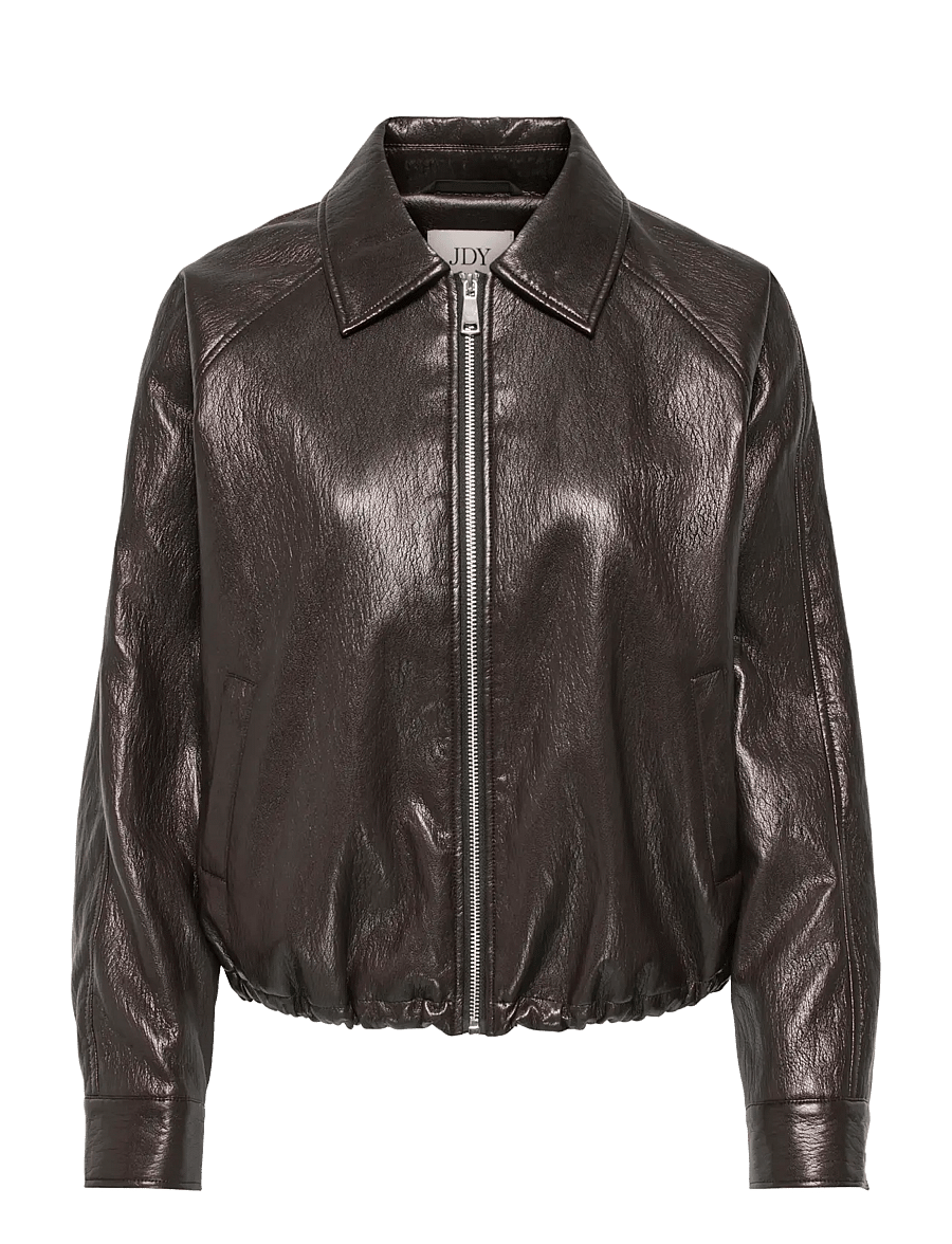 JDY - JDYSORA L/S FAUX BOMBER PNT - spring jackets - mulch - 0