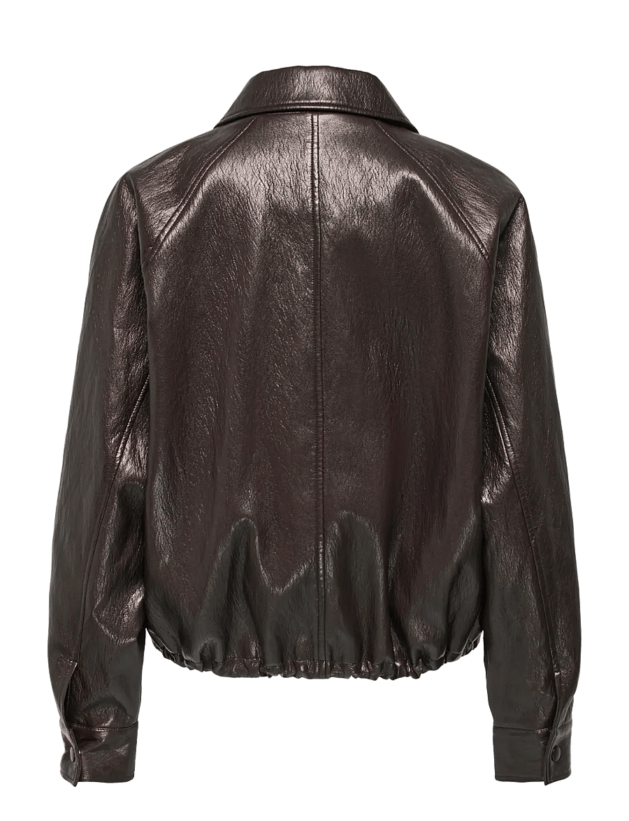 JDY - JDYSORA L/S FAUX BOMBER PNT - spring jackets - mulch - 1