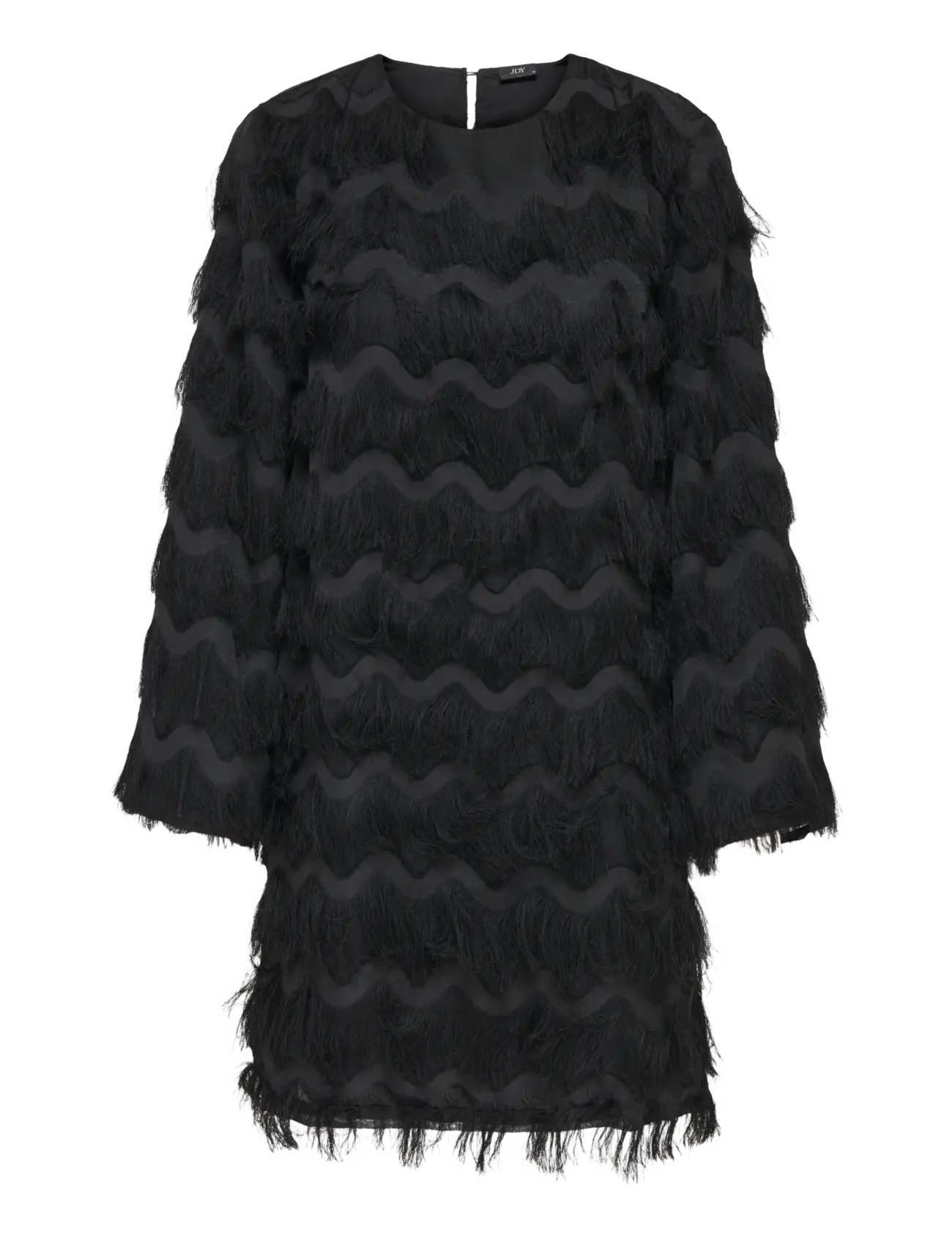 JDY JDYKESHA L/S MIDI DRESS WVN - Klänningar - BLACK / black