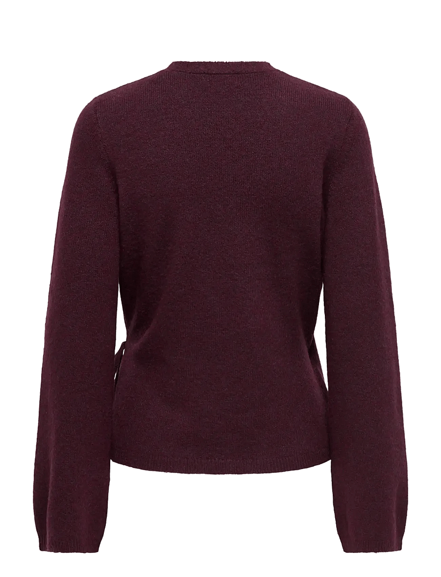 JDY - JDYSUPER BECKY L/S WRAP CARDI KNT NOOS - decadent chocolate - 2