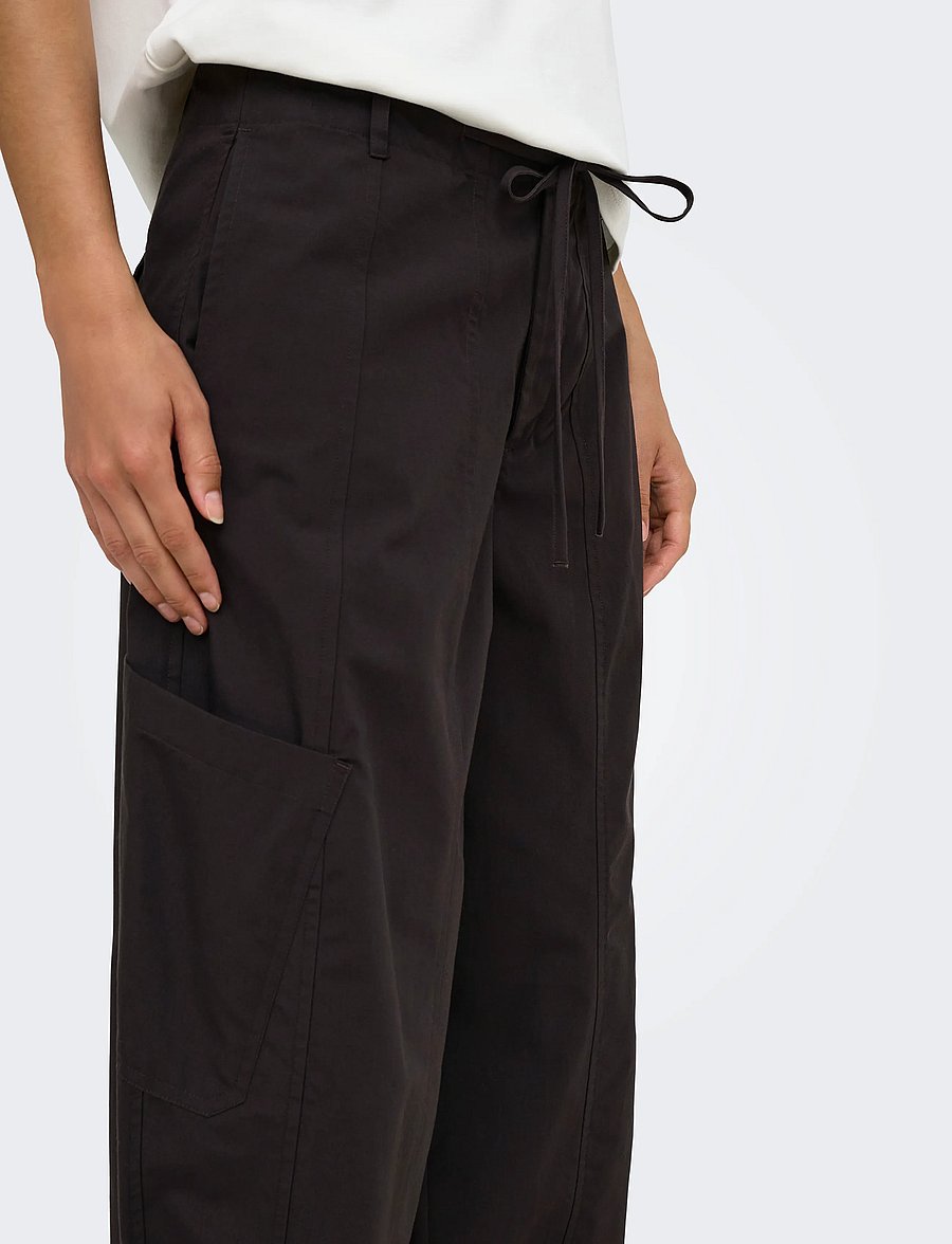 JDY - JDYGEO MW CARGO PANTS WVN EXP NOOS - cargo-hosen - chocolate torte - 5