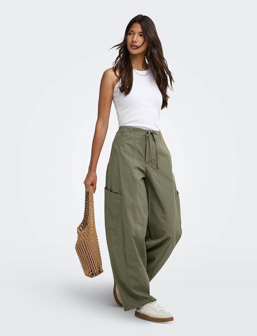 JDY - JDYGEO MW CARGO PANTS WVN EXP NOOS - cargobukser - kalamata - 4