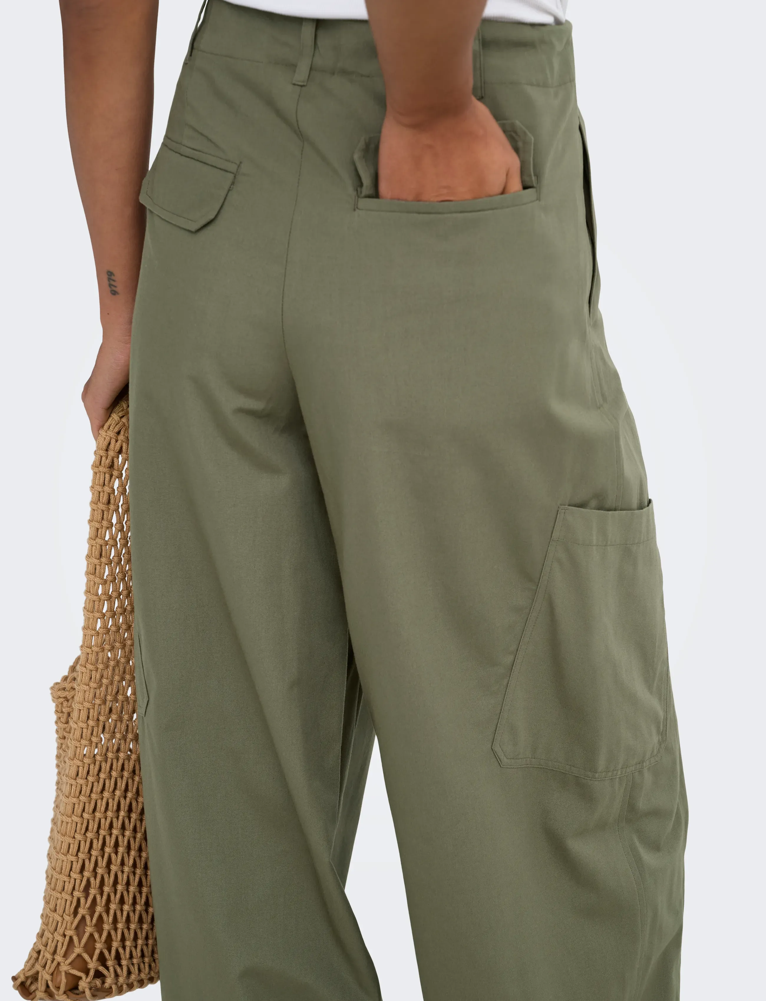 JDY - JDYGEO MW CARGO PANTS WVN EXP NOOS - cargobukser - kalamata - 5