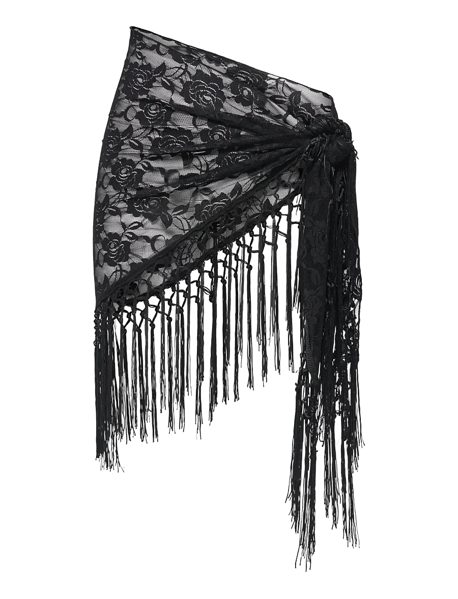 JDY - JDYOFINA FRINGE SCARF WVN - everyday style - black - 0