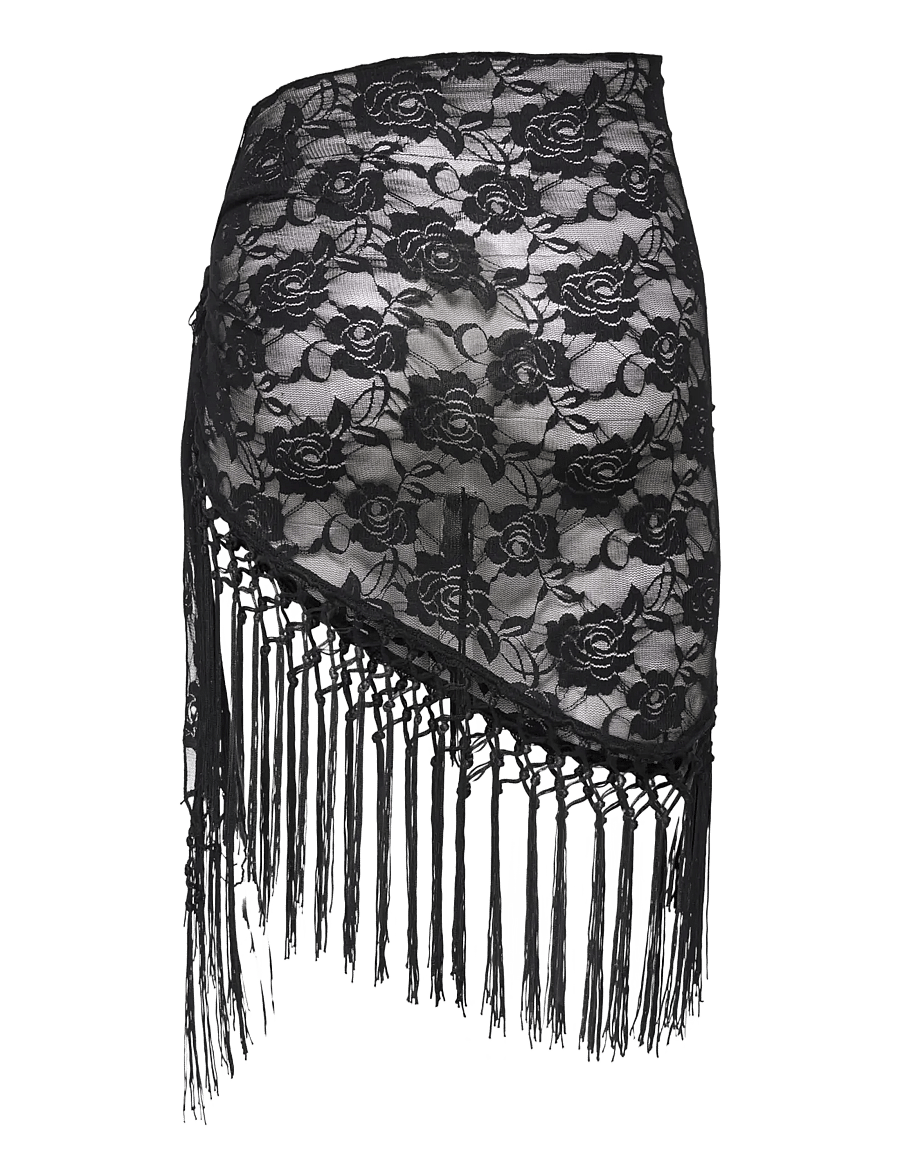 JDY - JDYOFINA FRINGE SCARF WVN - everyday style - black - 1