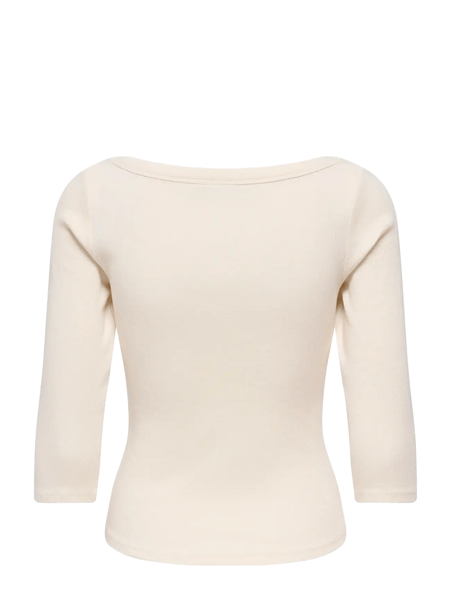 JDY - JDYMALLI 3/4 BOATNECK TOP JRS NOOS - kortærmede bluser - birch - 1