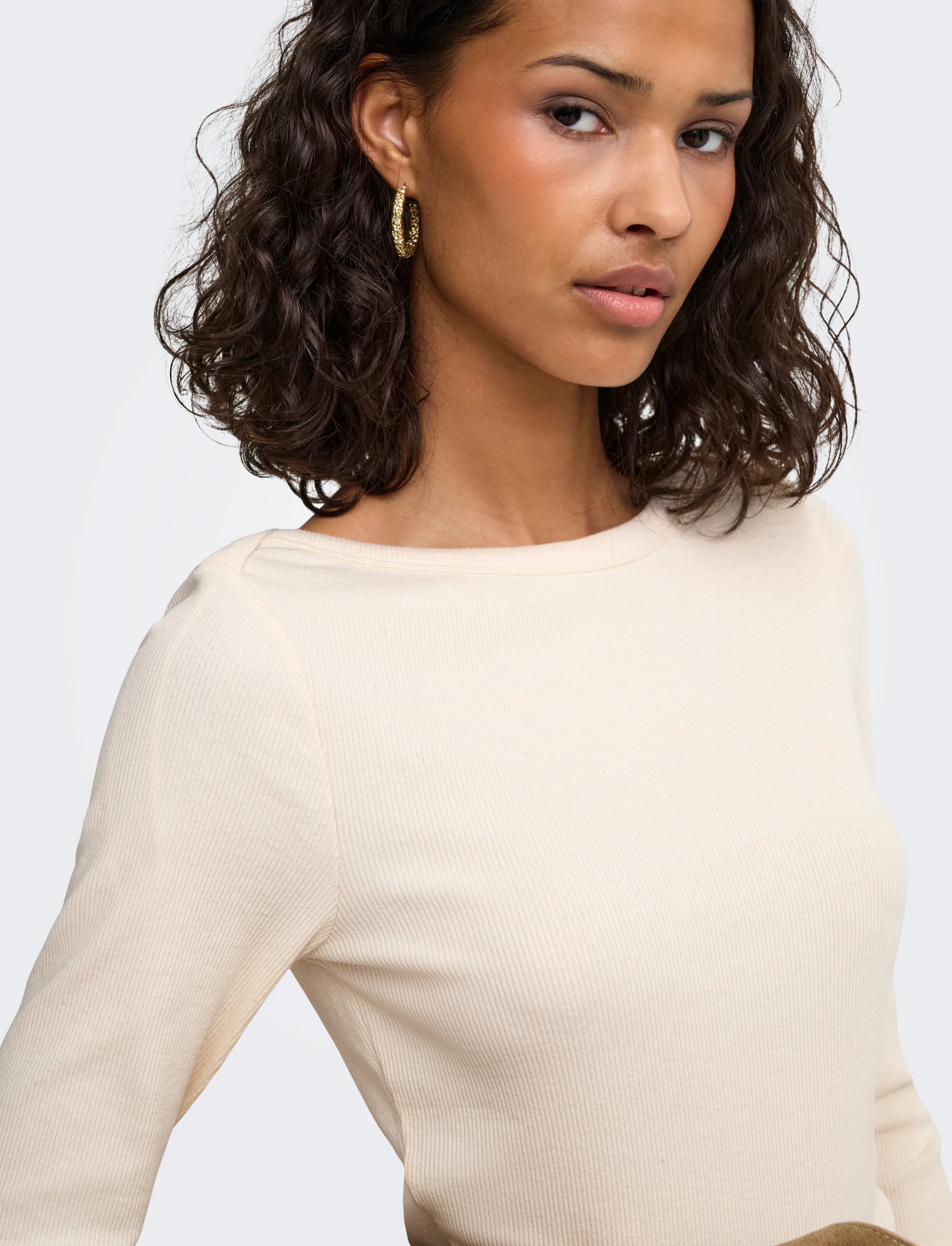 JDY - JDYMALLI 3/4 BOATNECK TOP JRS NOOS - kortærmede bluser - birch - 5