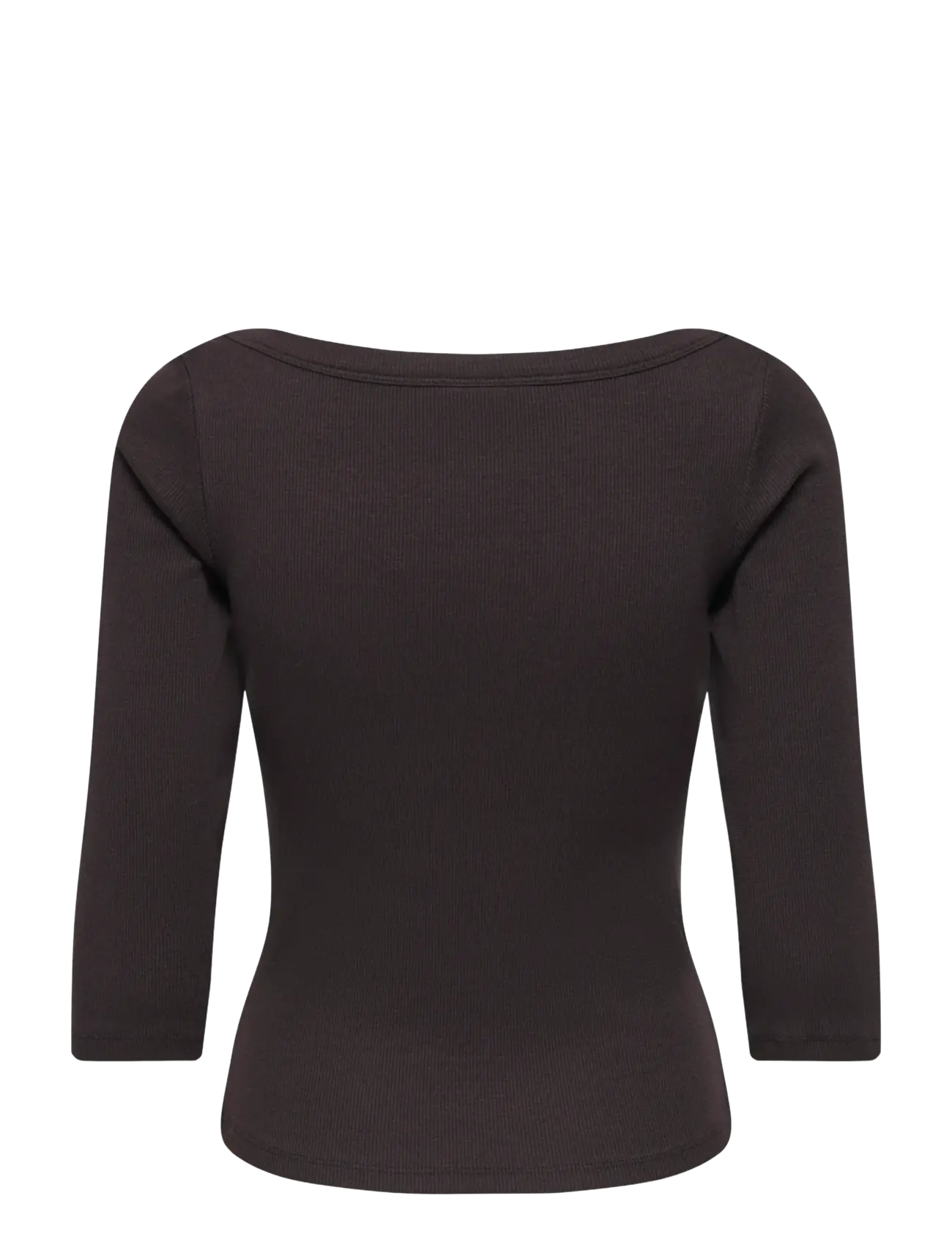 JDY - JDYMALLI 3/4 BOATNECK TOP JRS NOOS - blouses met korte mouwen - chocolate brown - 1