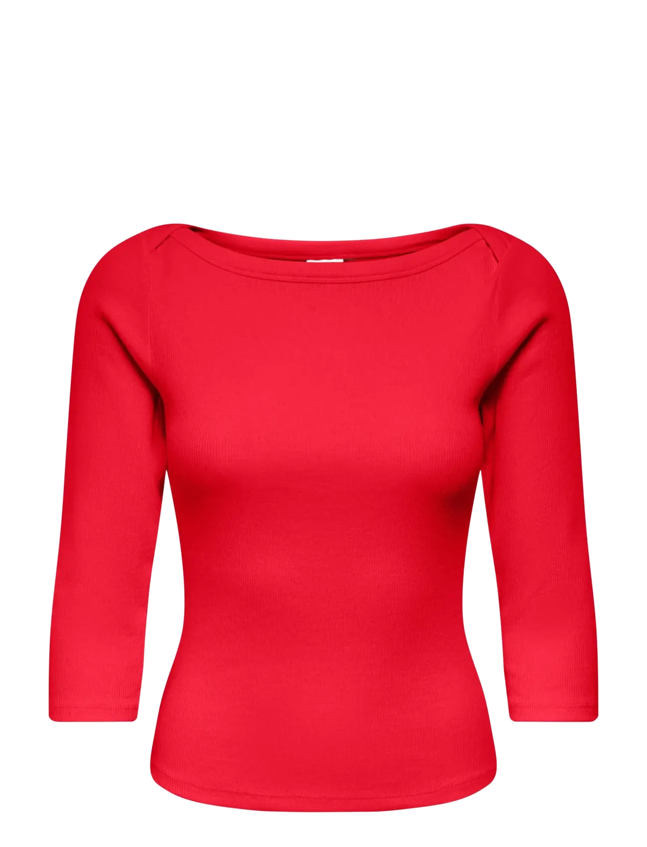 JDY JDYMALLI 3/4 BOATNECK TOP JRS NOOS - Tøj - RACING RED / red