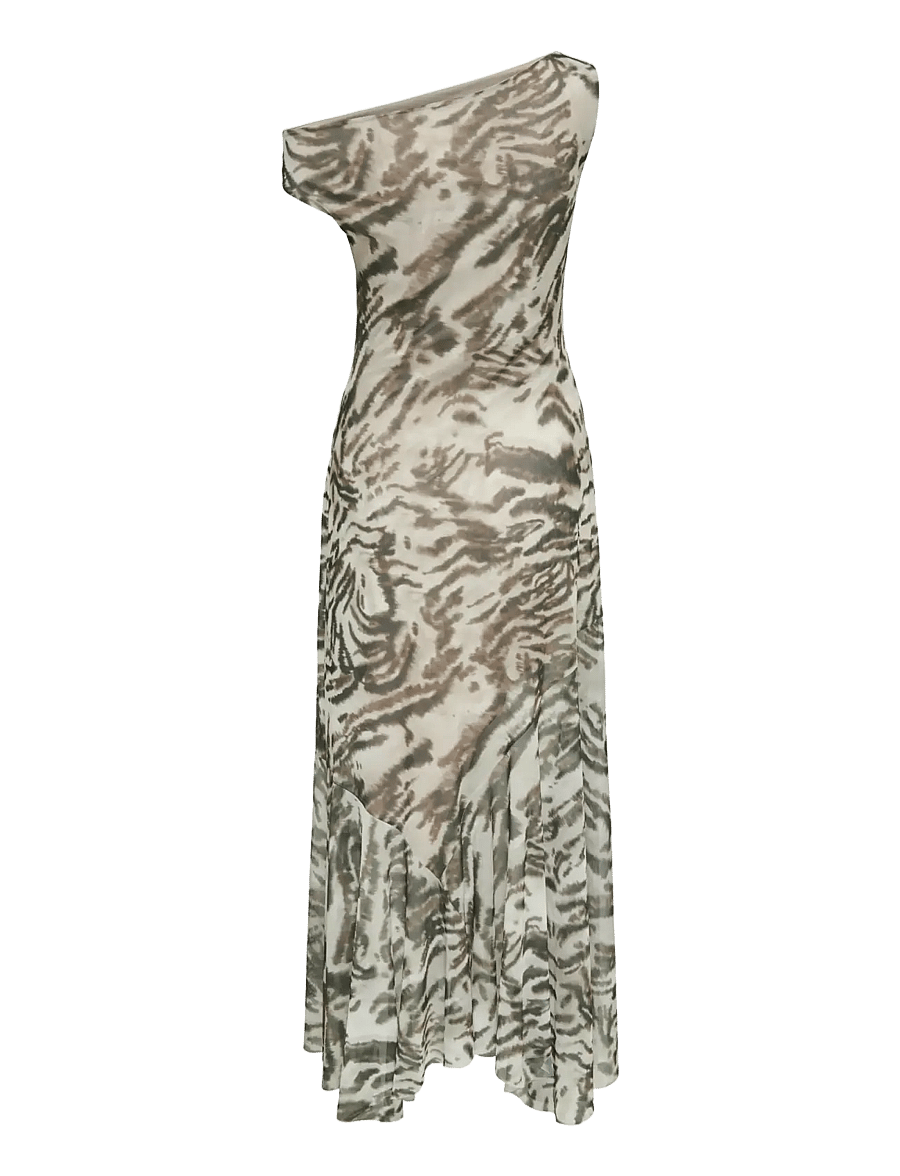 JDY - JDYMONE S/L MIDI MESH DRESS JRS EXP - sommerkjoler - birch - 1