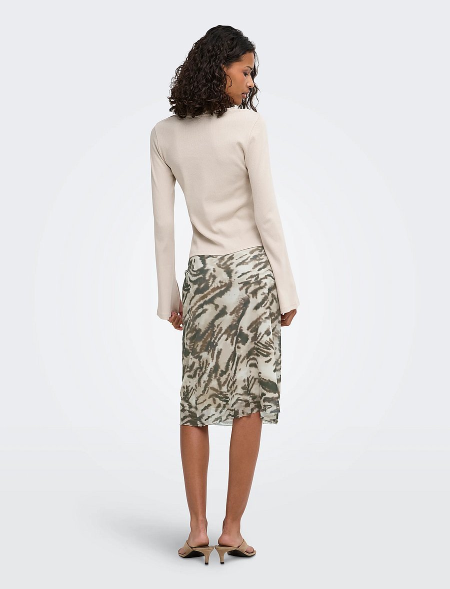 JDY - JDYMONE MIDI MESH SKIRT JRS EXP - midi nederdele - birch - 3