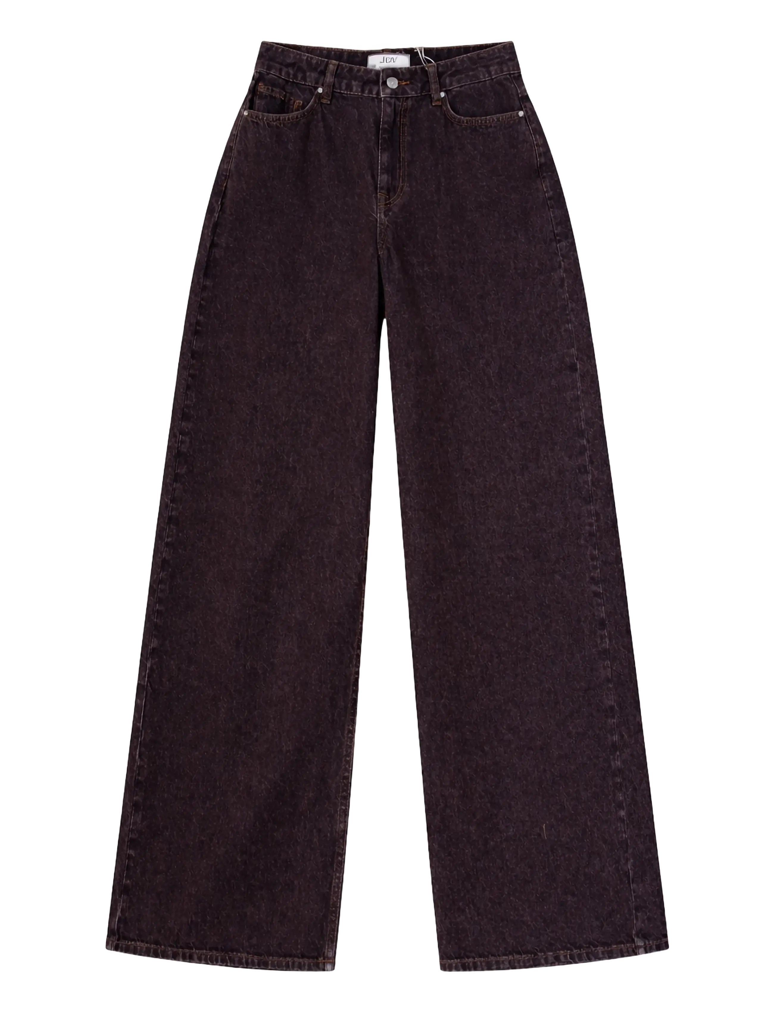 JDY JDYVERA HW X-WID JEANS BROWN DNM - Jeans - MULCH / brown