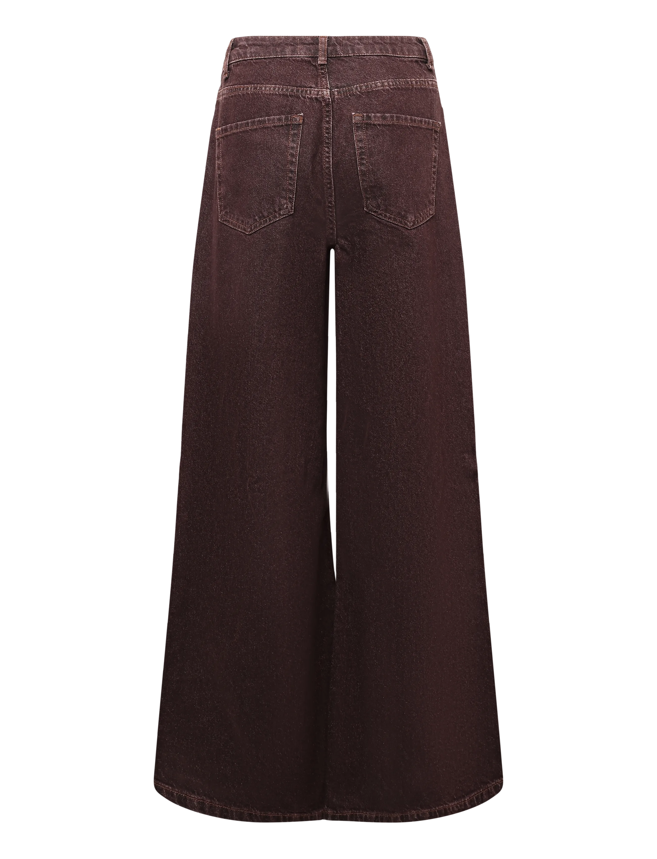 JDY - JDYVERA HW X-WID JEANS BROWN DNM - laia säärega teksad - mulch - 1