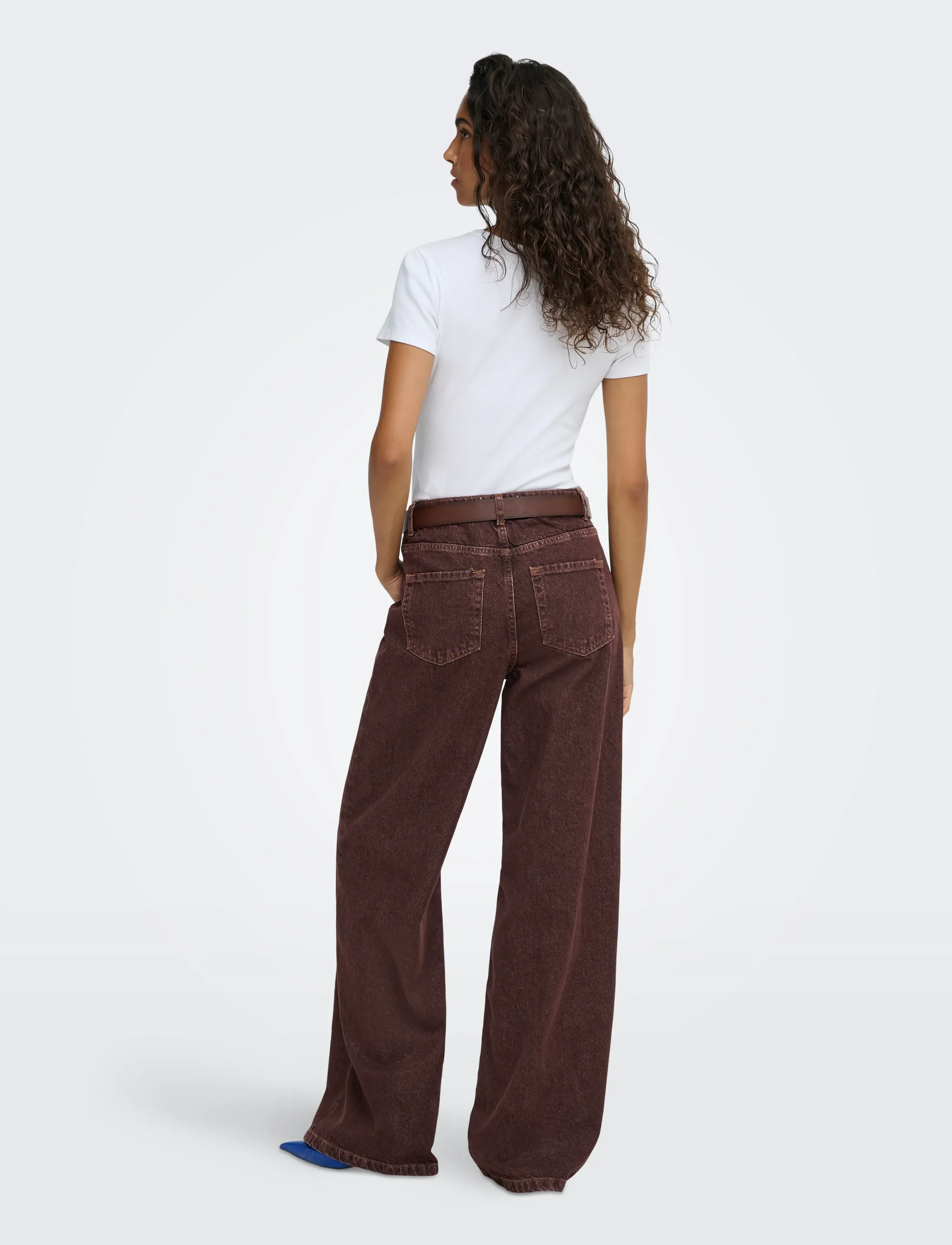 JDY - JDYVERA HW X-WID JEANS BROWN DNM - herbstersparnisse - mulch - 3
