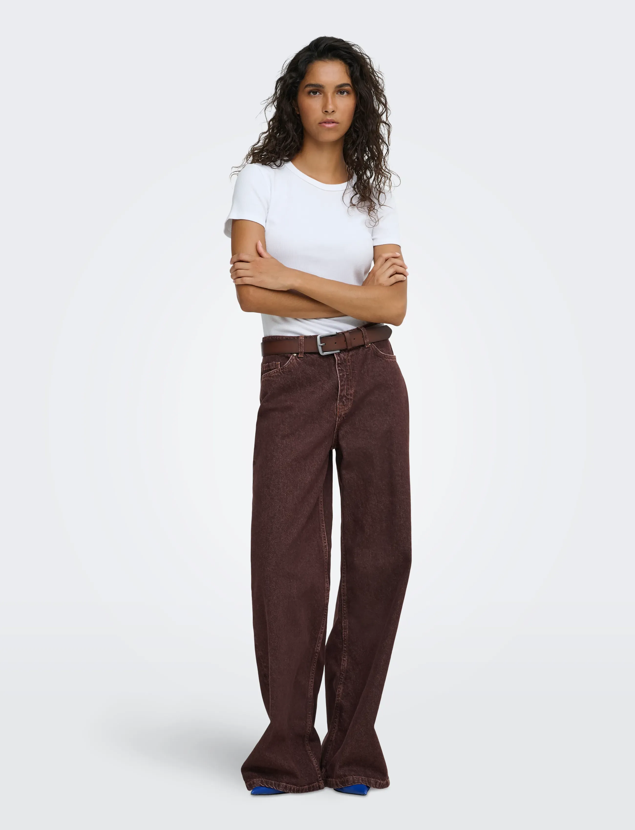 JDY - JDYVERA HW X-WID JEANS BROWN DNM - herbstersparnisse - mulch - 4