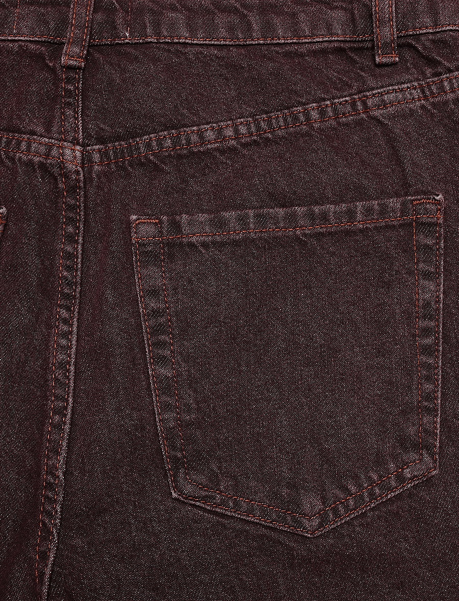 JDY - JDYVERA HW X-WID JEANS BROWN DNM - hosen mit weitem bein - mulch - 4