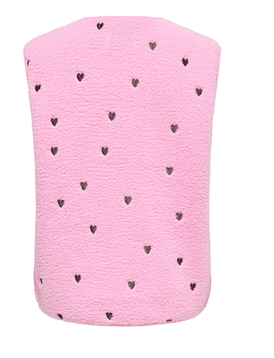 JDY - JDYSIMINA TEDDY HEART EMB WAISTCOAT OTW - teddy-vestid - bonbon - 2