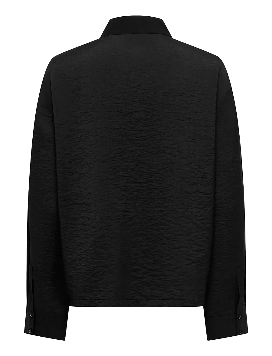 JDY - JDYCILLA L/S NAPOLEON SHIRT WVN EXP - long-sleeved shirts - black - 1