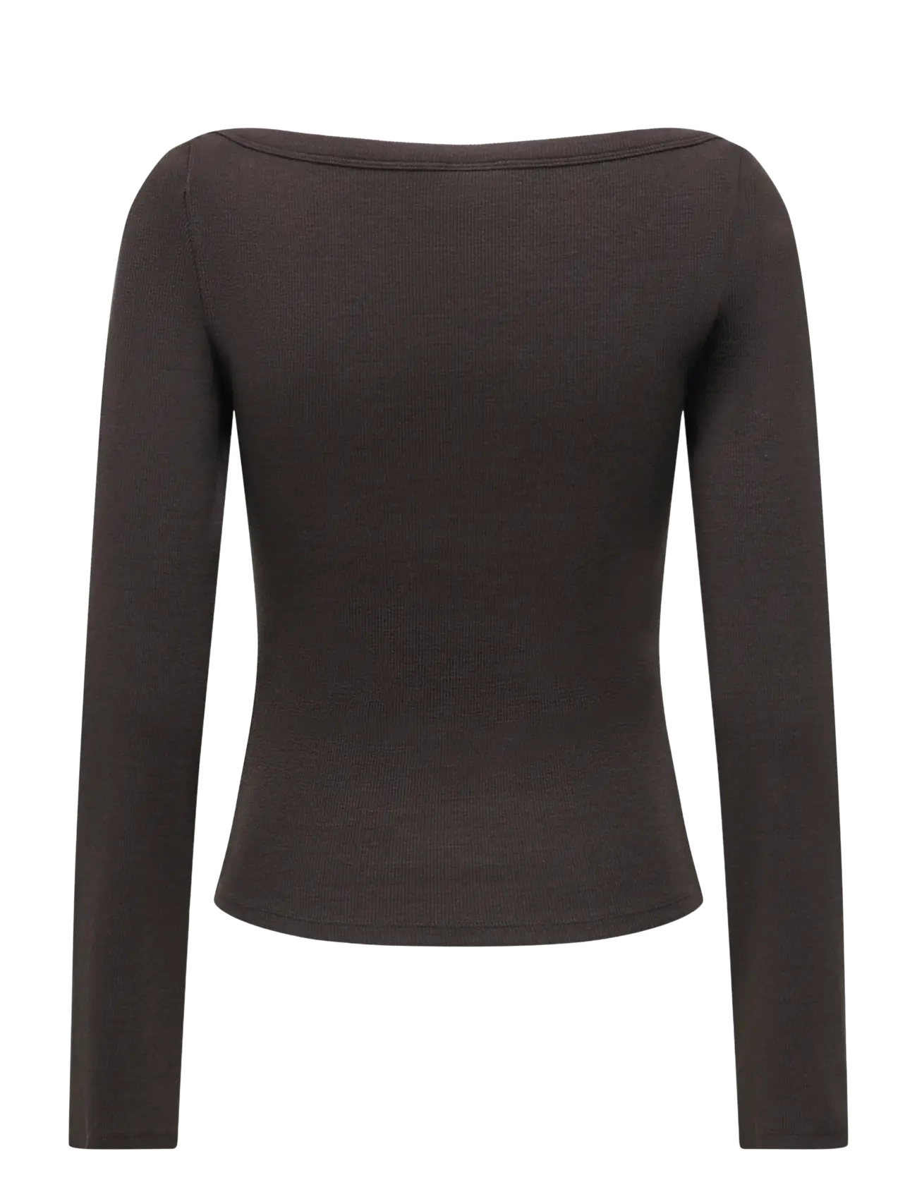 JDY - JDYMALLI L/S BOATNECK TOP 280 JRS NOOS - långärmade toppar - chocolate brown - 1