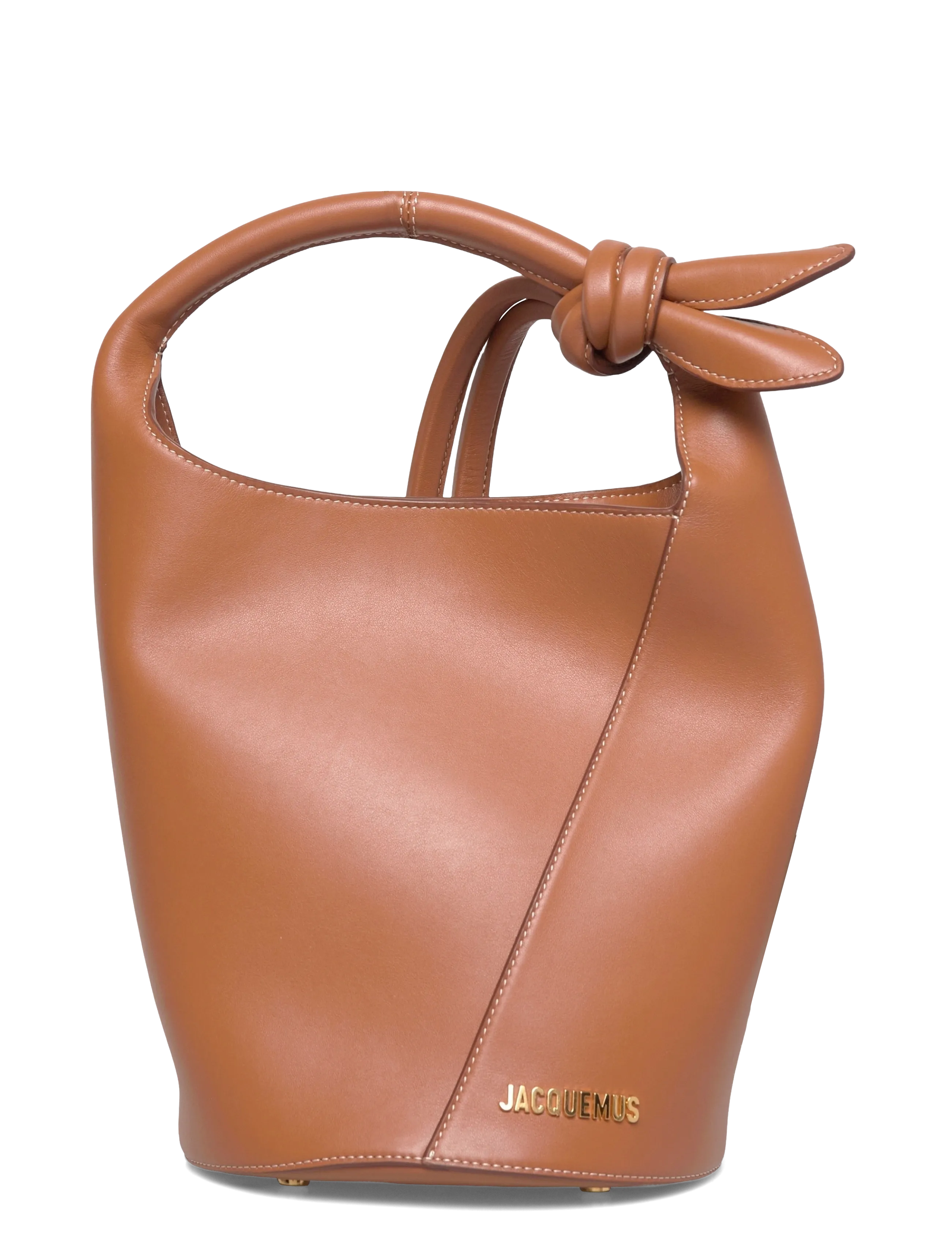 Jacquemus Le Petit Tourni Bucket Bag, One Size, Brown, Tasker > Spande, Dame
