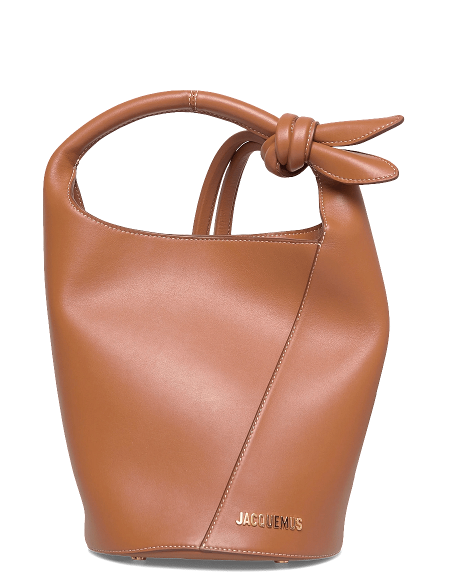 Jacquemus - Le Petit Tourni Bucket Bag - bucket bags - brown - 0