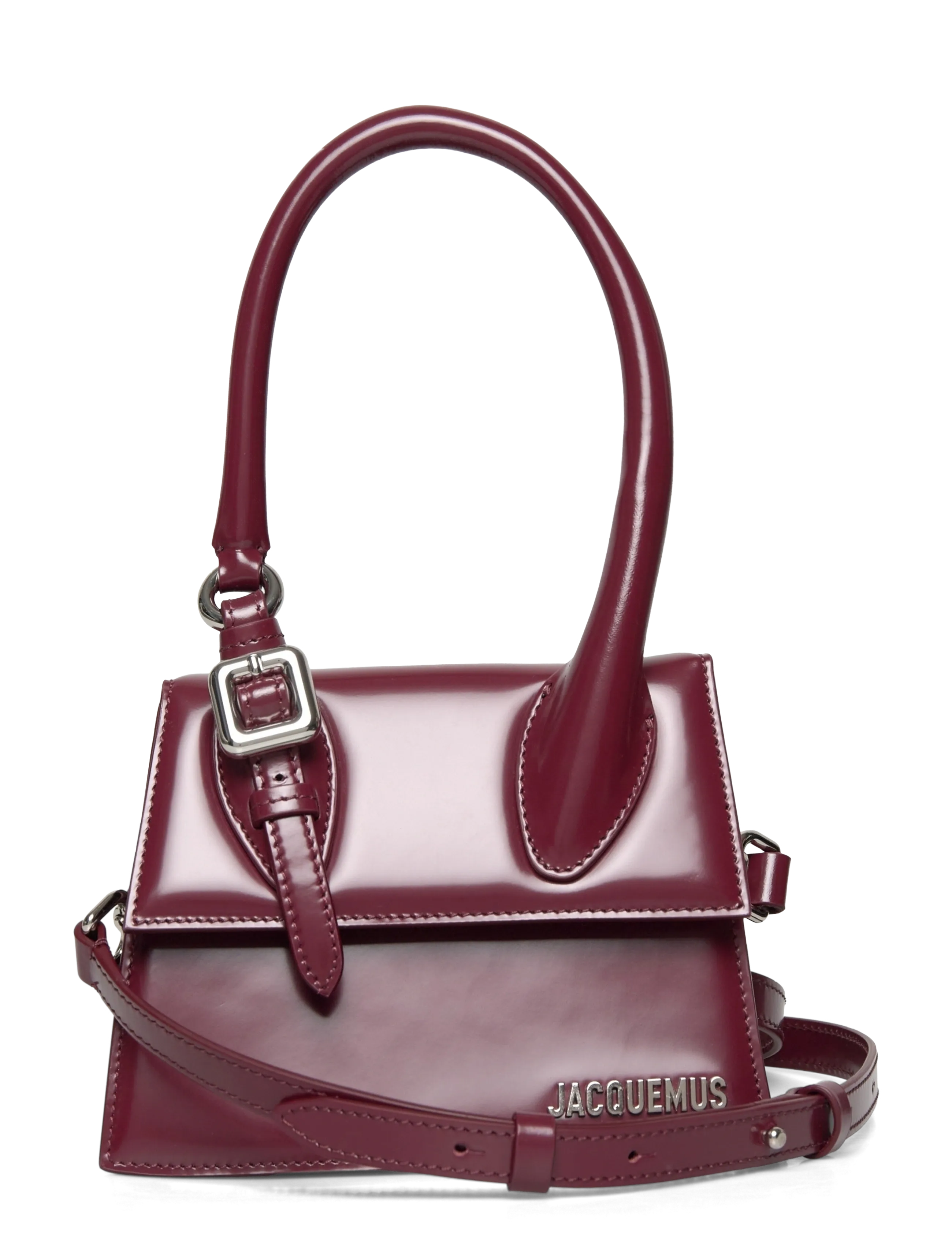 Jacquemus Le Chiquito Moyen Boucle Bag - Inspiration - RED / burgundy