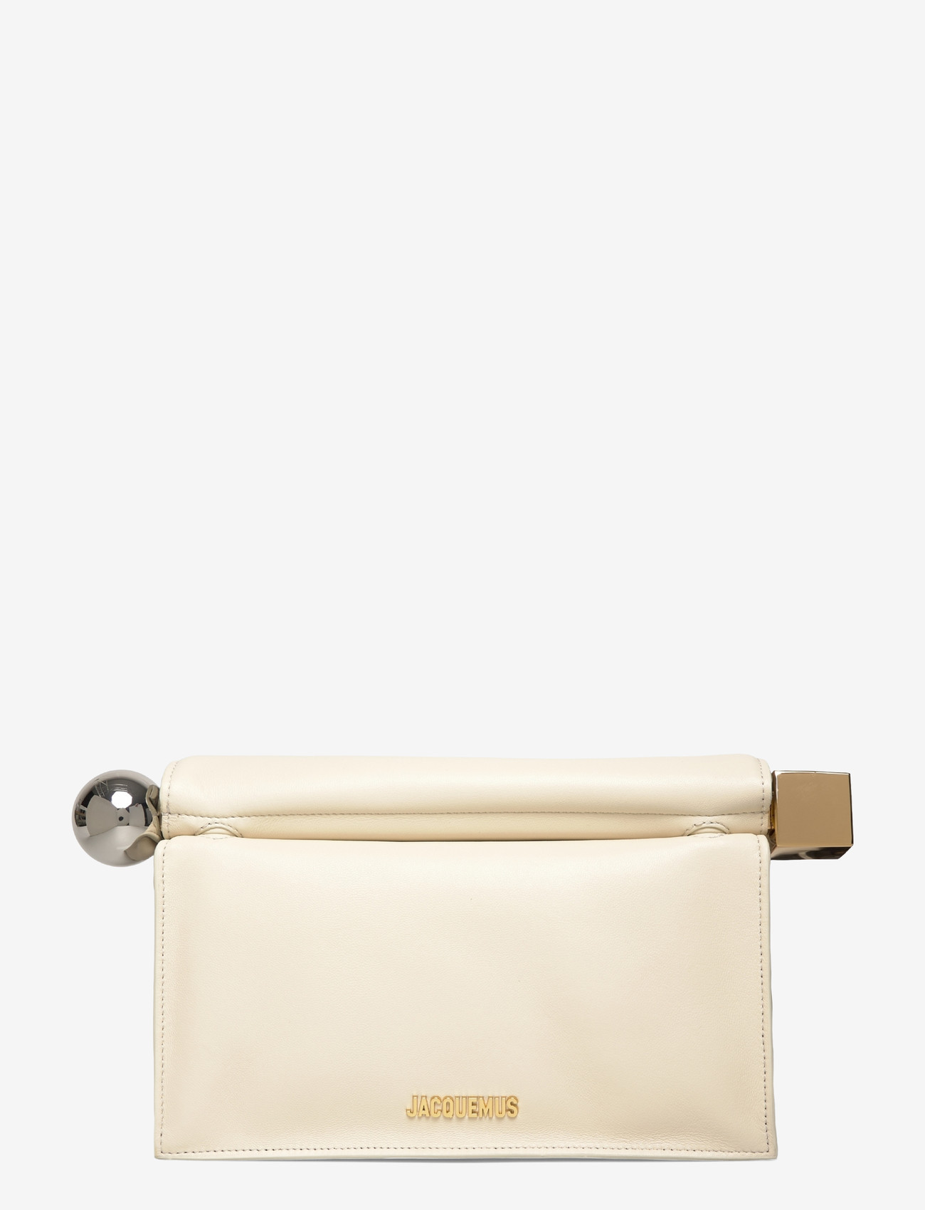 Jacquemus - La Pochette Rond Carré Clutch - special occasions - white - 0