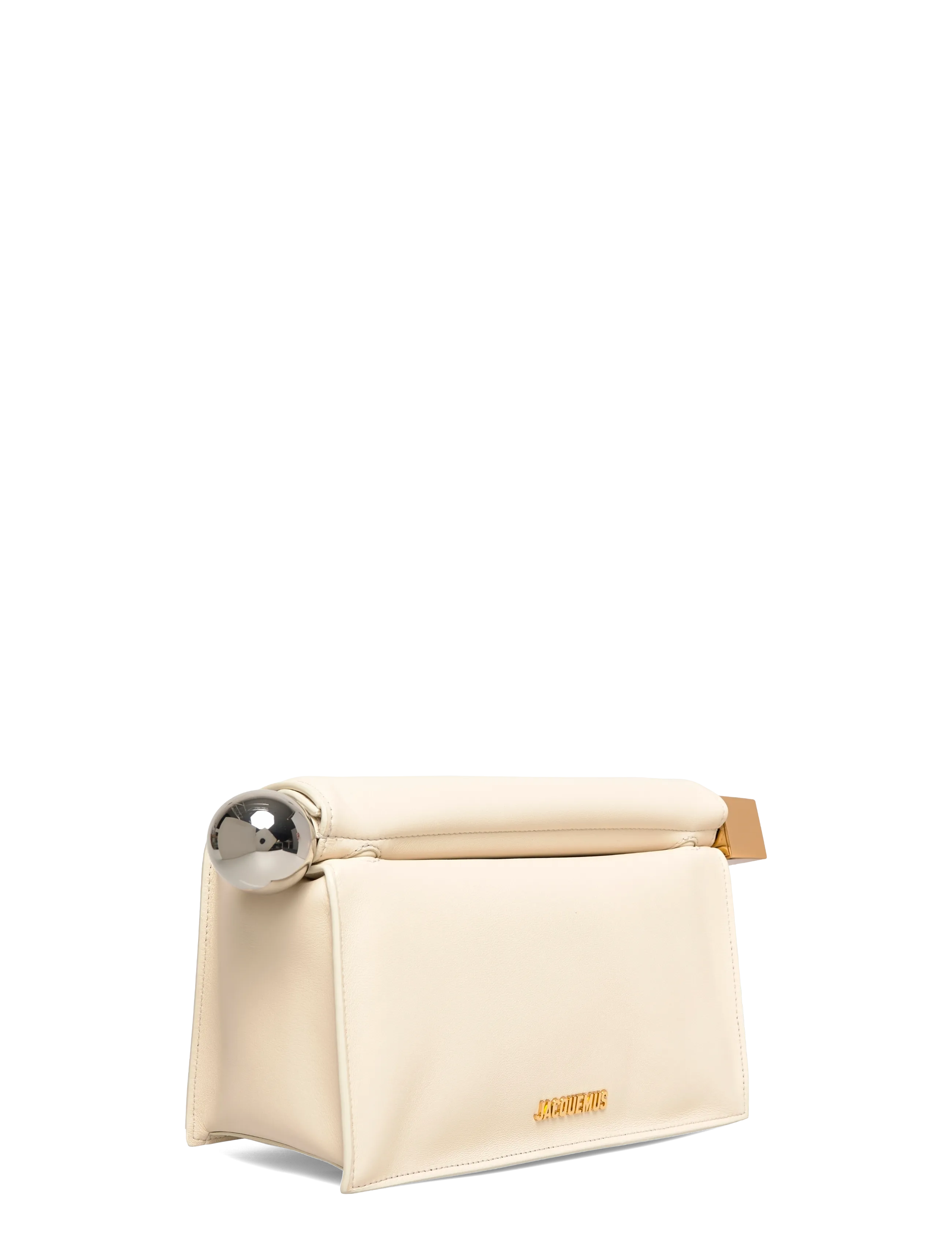 Jacquemus - La Pochette Rond Carré Clutch - white - 2