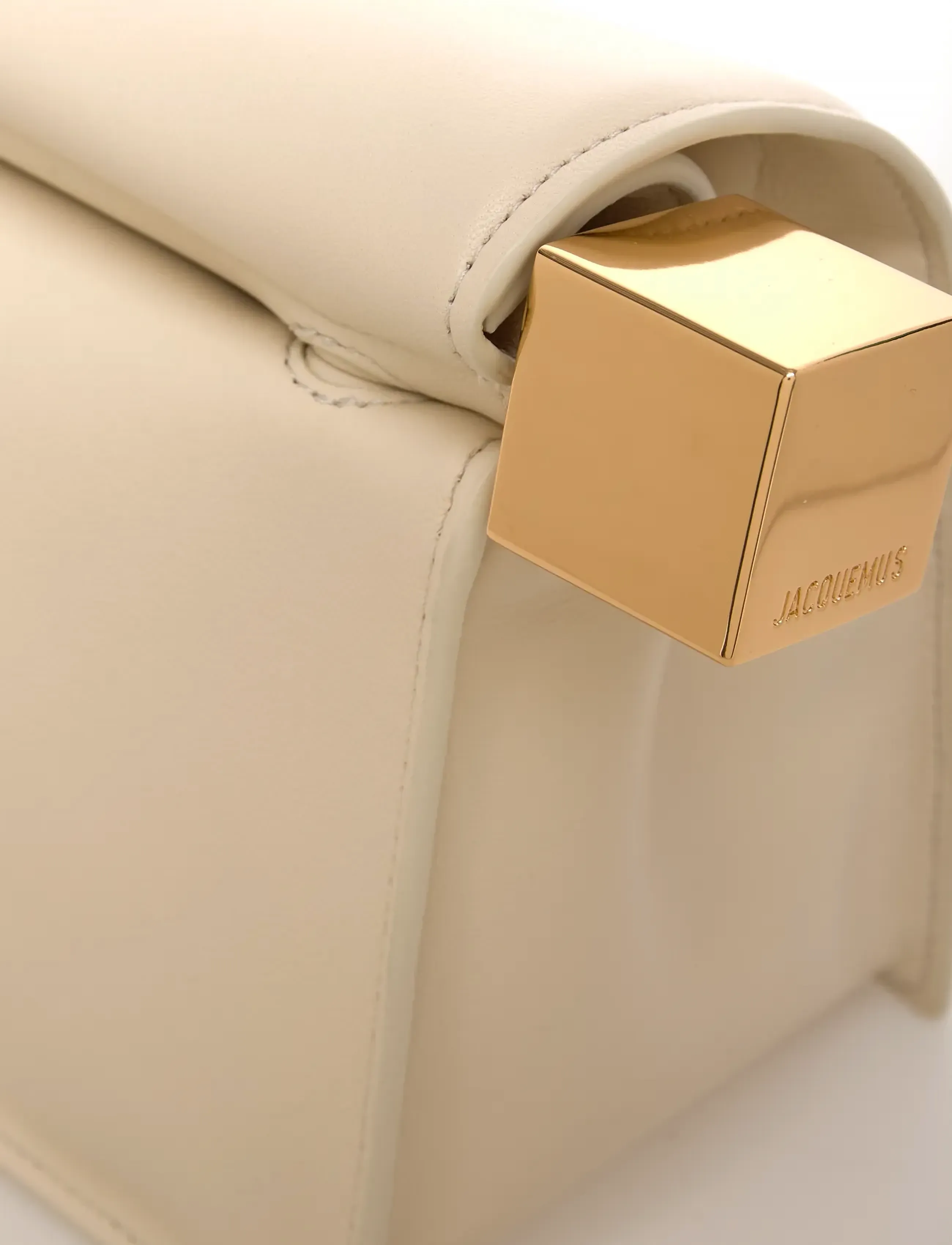 Jacquemus - La Pochette Rond Carré Clutch - white - 4