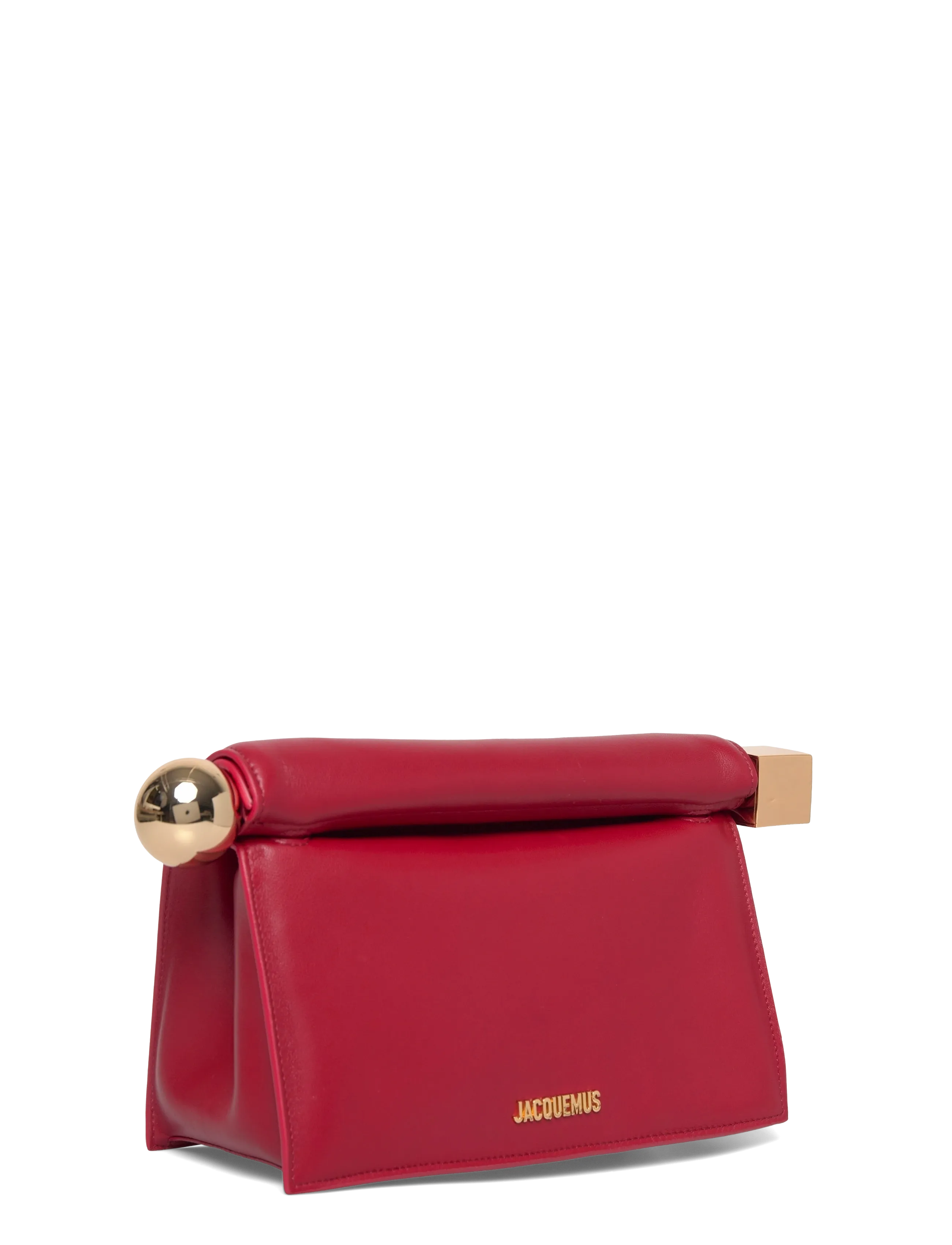 Jacquemus - La Pochette Rond Carré Clutch - special occasions - red - 2