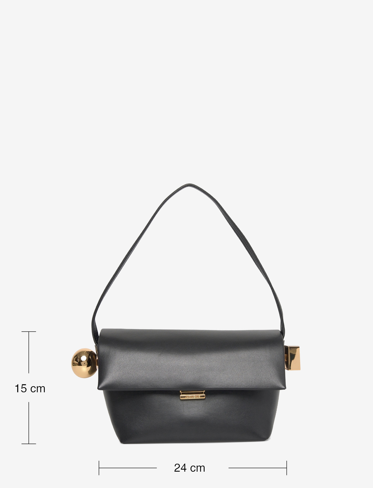 Jacquemus - Le Rond Carré shoulder Bag - skuldertasker - black - 3