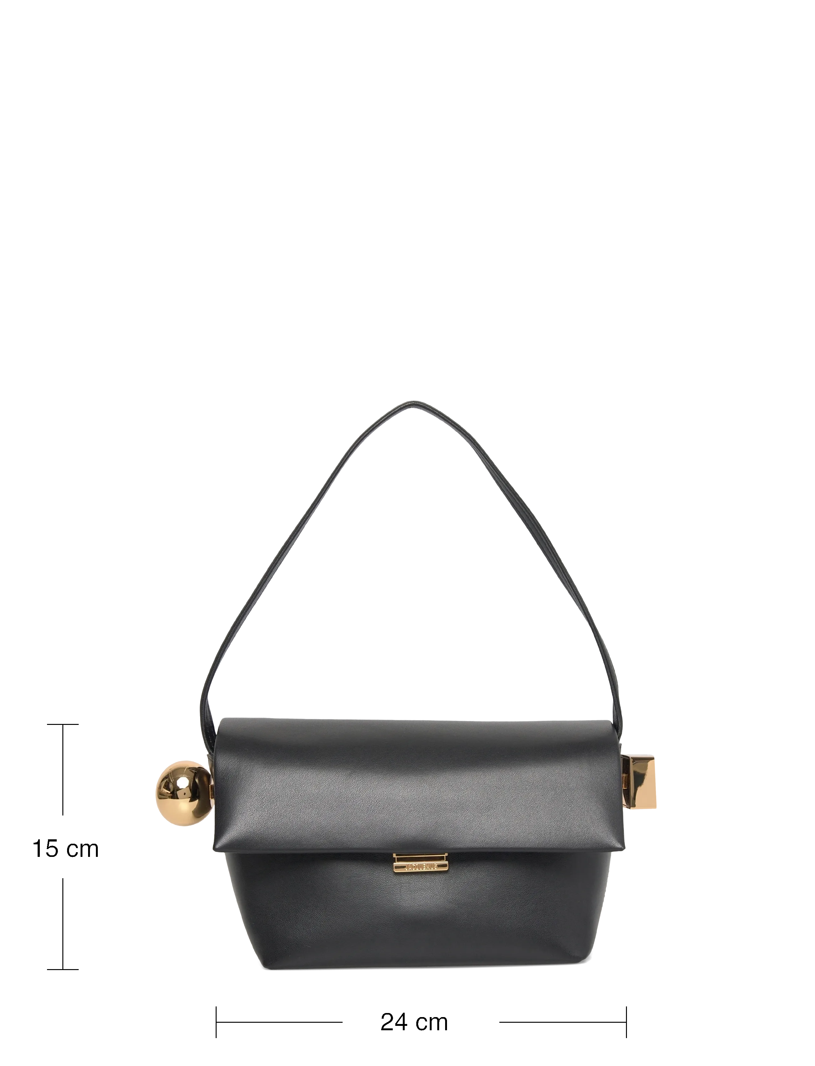 Jacquemus - Le Rond Carré shoulder Bag - Õlakotid - black - 3