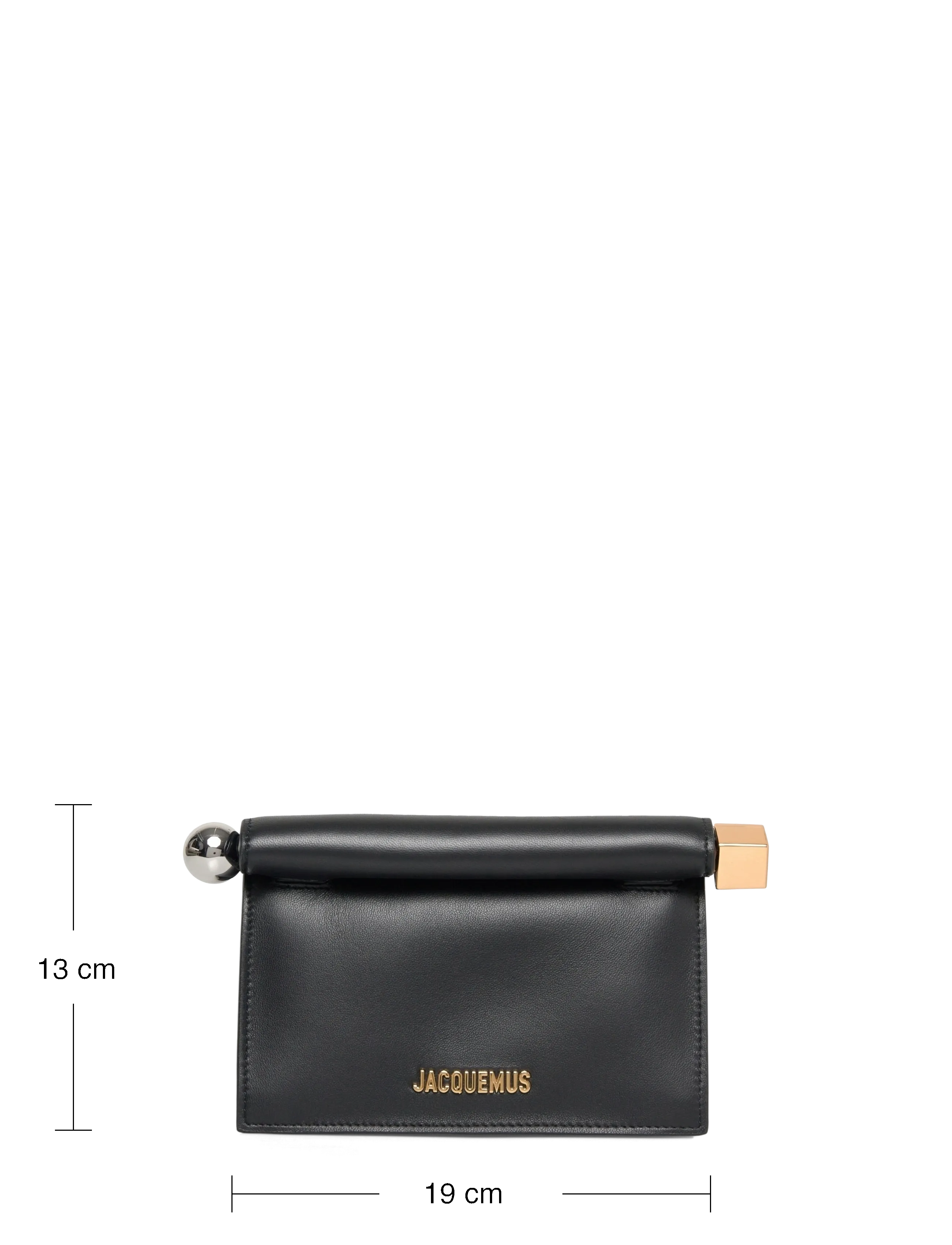 Jacquemus - Le Petit Pochette Rond Carré Bag - black - 3