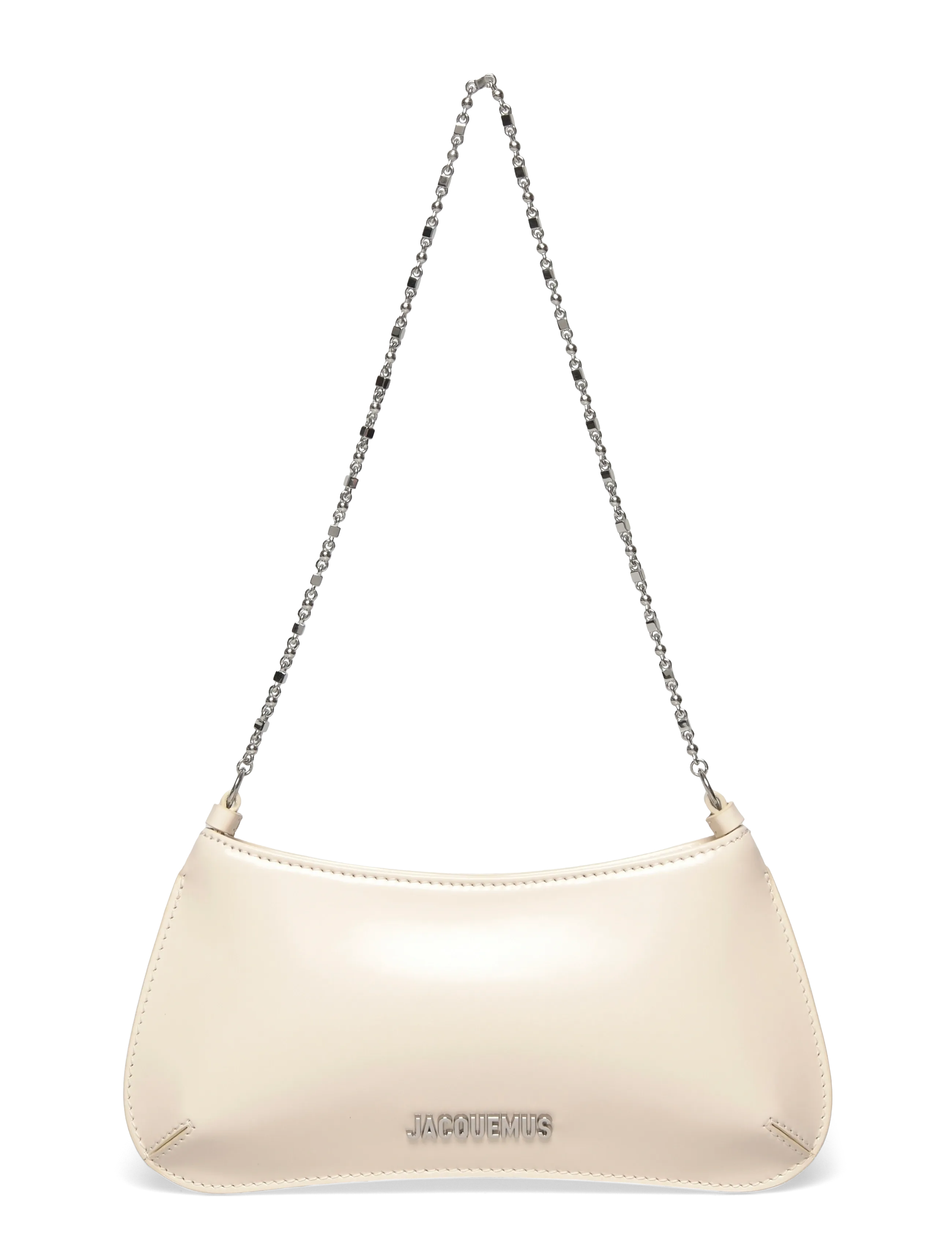 JACQUEMUS ショルダーバッグ ホワイト Jacquemus The Small Bisou Chaîne Bag (JAEBAW00404BC18A01115